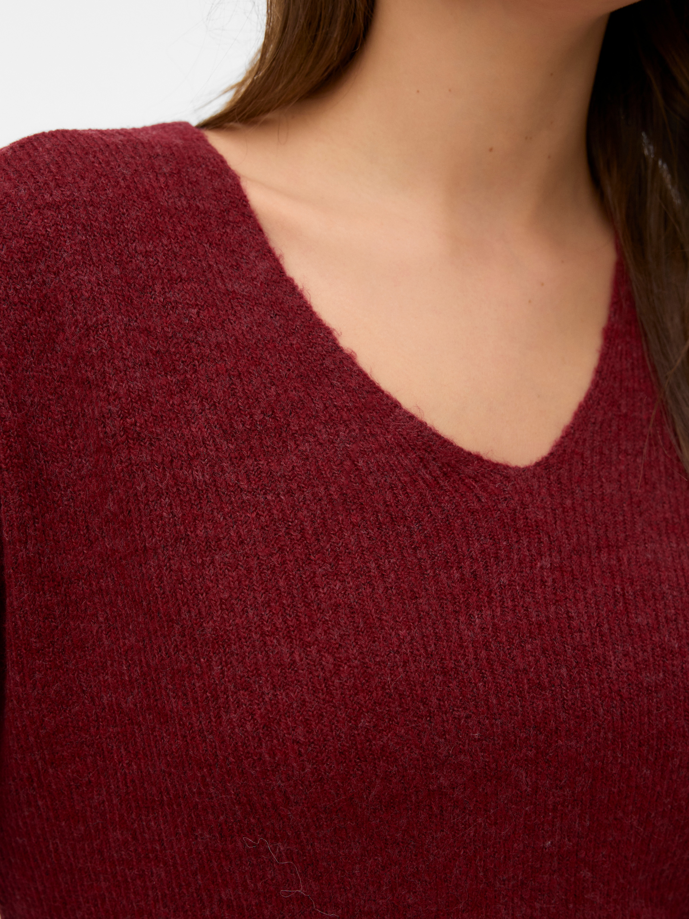 Vero Moda V-Ausschnitt-Pullover »VMCREWLEFILE LS V-NECK BLOUSE NOOS«