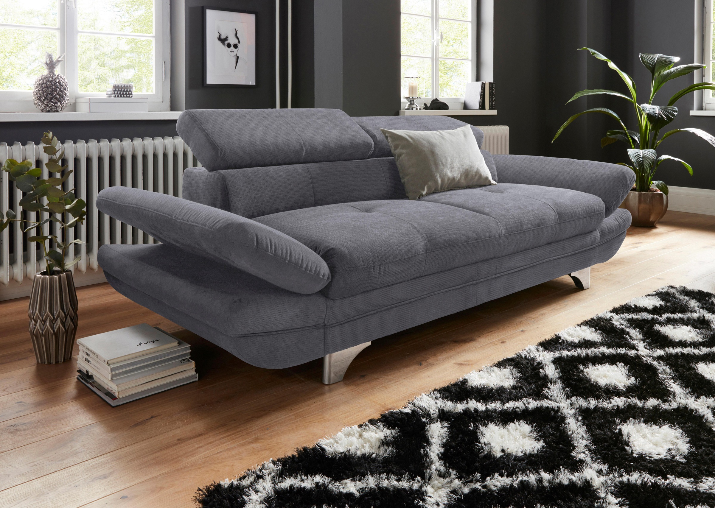COTTA 3-Sitzer »Enterprise«, Big-Sofa, mit Armteilverstellung & Kopfteilverstellung