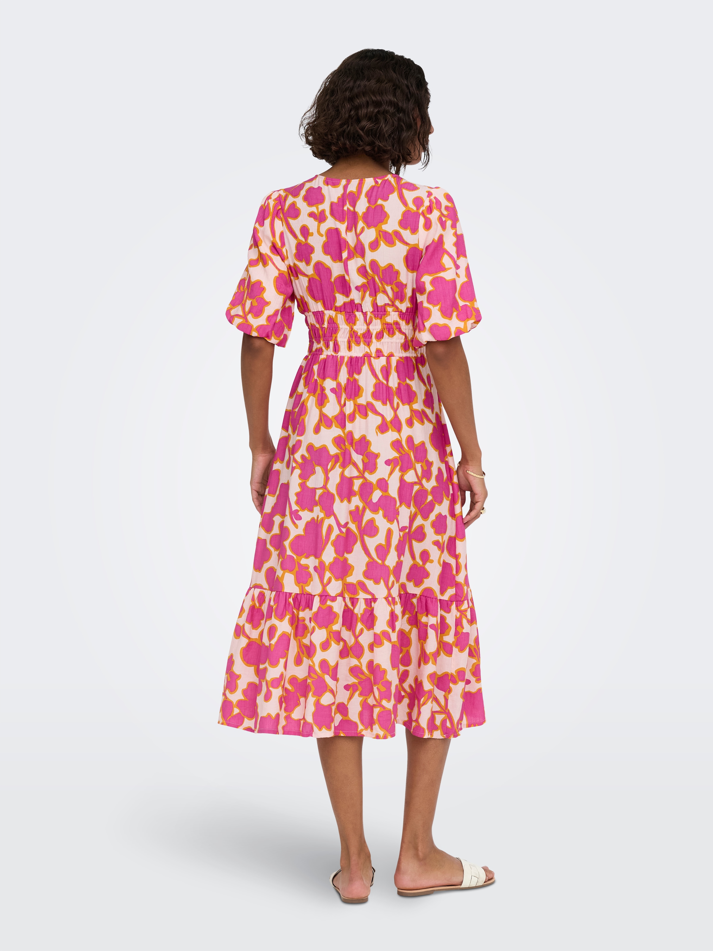 ONLY Druckkleid »ONLAURI MIKASI S/S MIDI DRESS WVV EX« Viskosemischung, regular fit