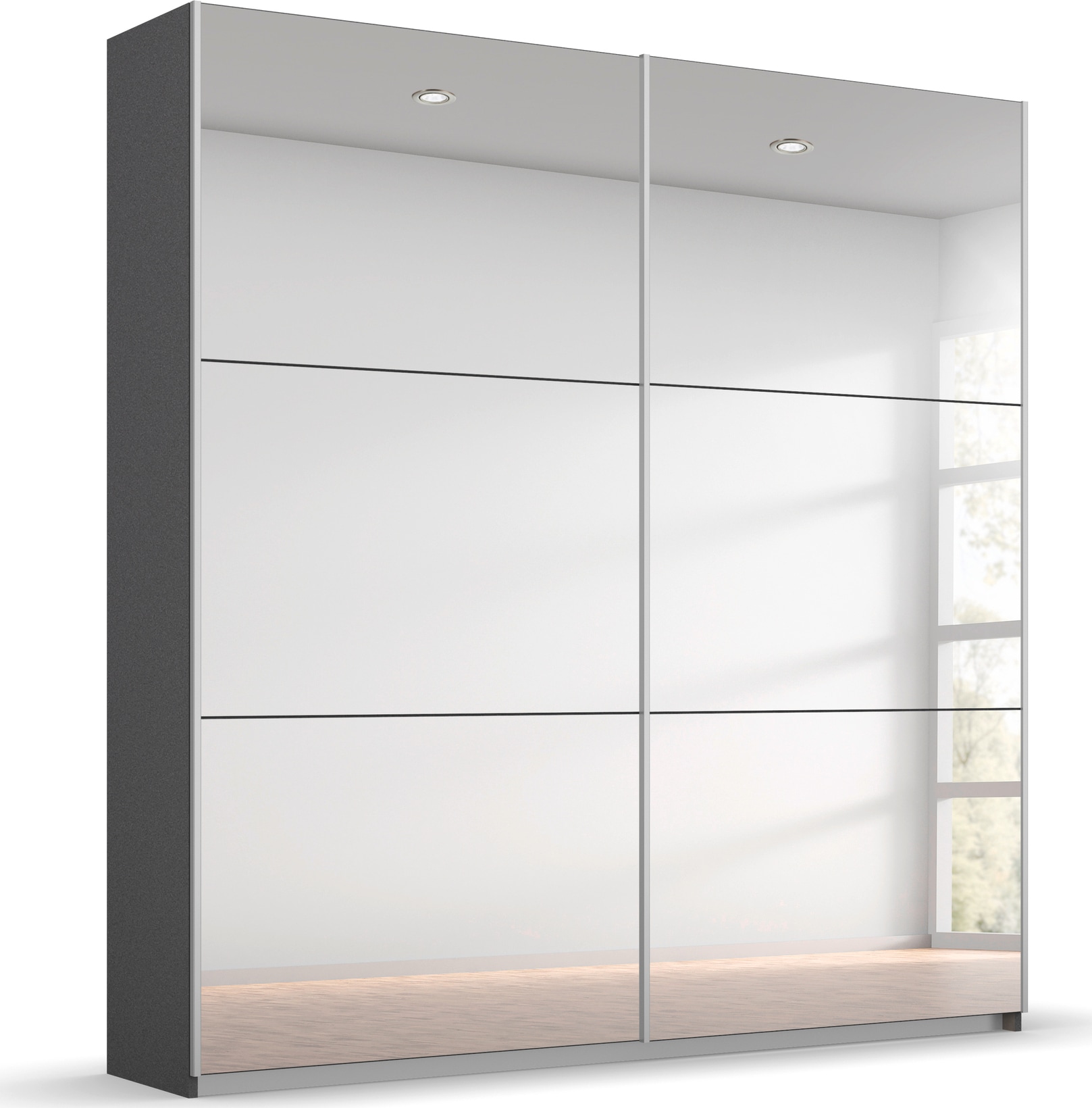 rauch "Kleiderschrank Schrank Garderobe REFLECT" inkl. praktischer Innenausstattung mit viel Stauraum MADE IN GERMANY