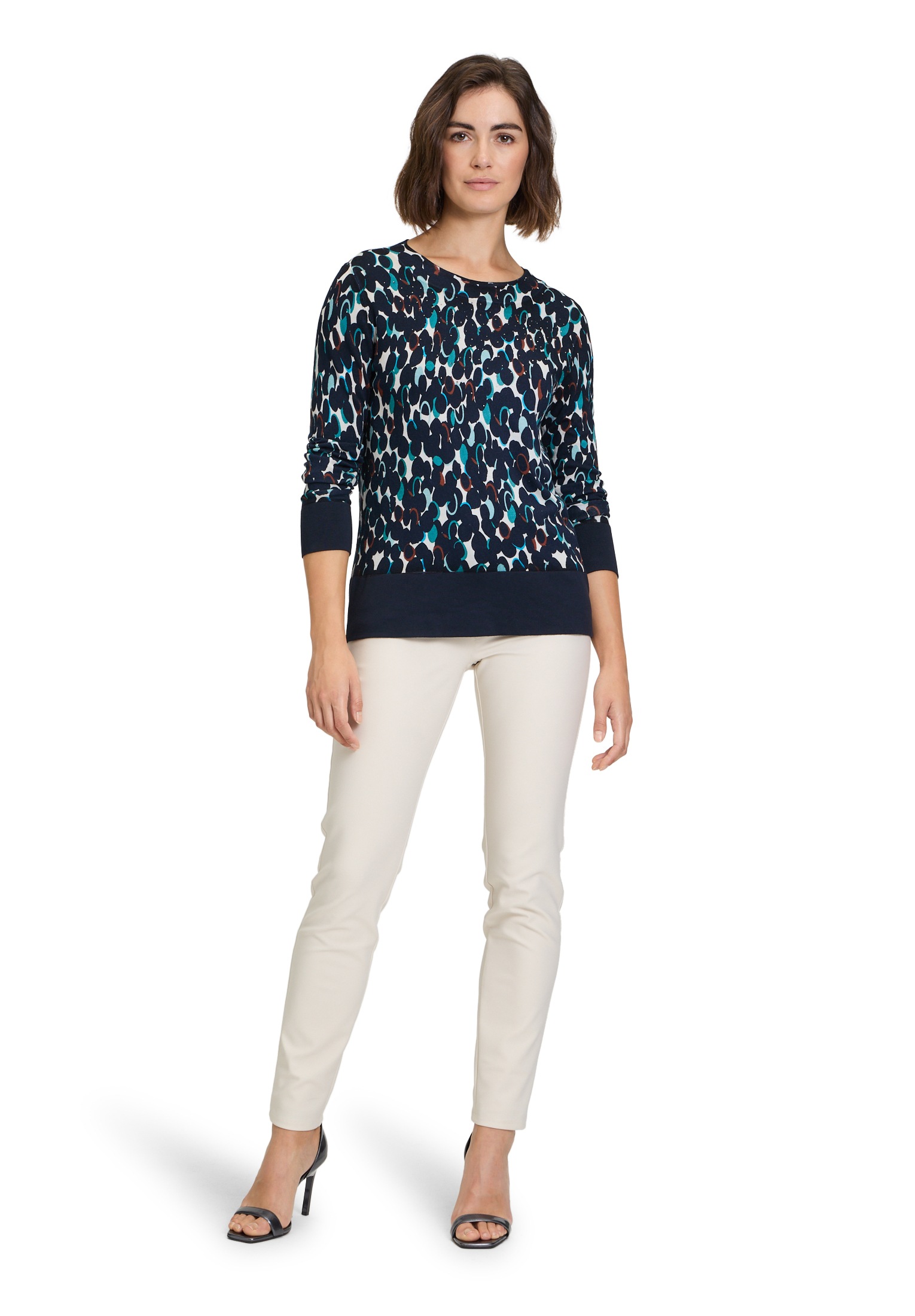Betty Barclay Strickpullover »Betty Barclay Feinstrickpullover langarm«, (1 tlg.), Hotfix