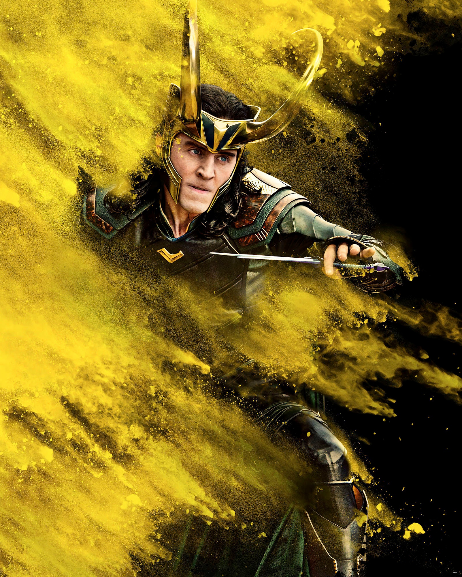Komar Fototapete »Digitaldruck Vlies - Loki Yellow Dust - Größe 200 x 250 cm«, bedruckt, Kinderzimmer