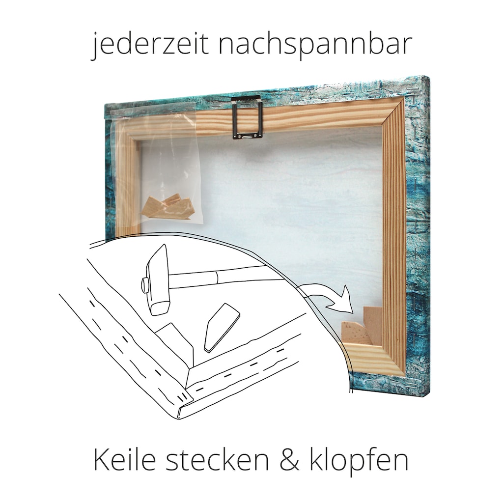 Artland Wandbild »Komposition in blau«, Gegenstandslos, (1 St.)