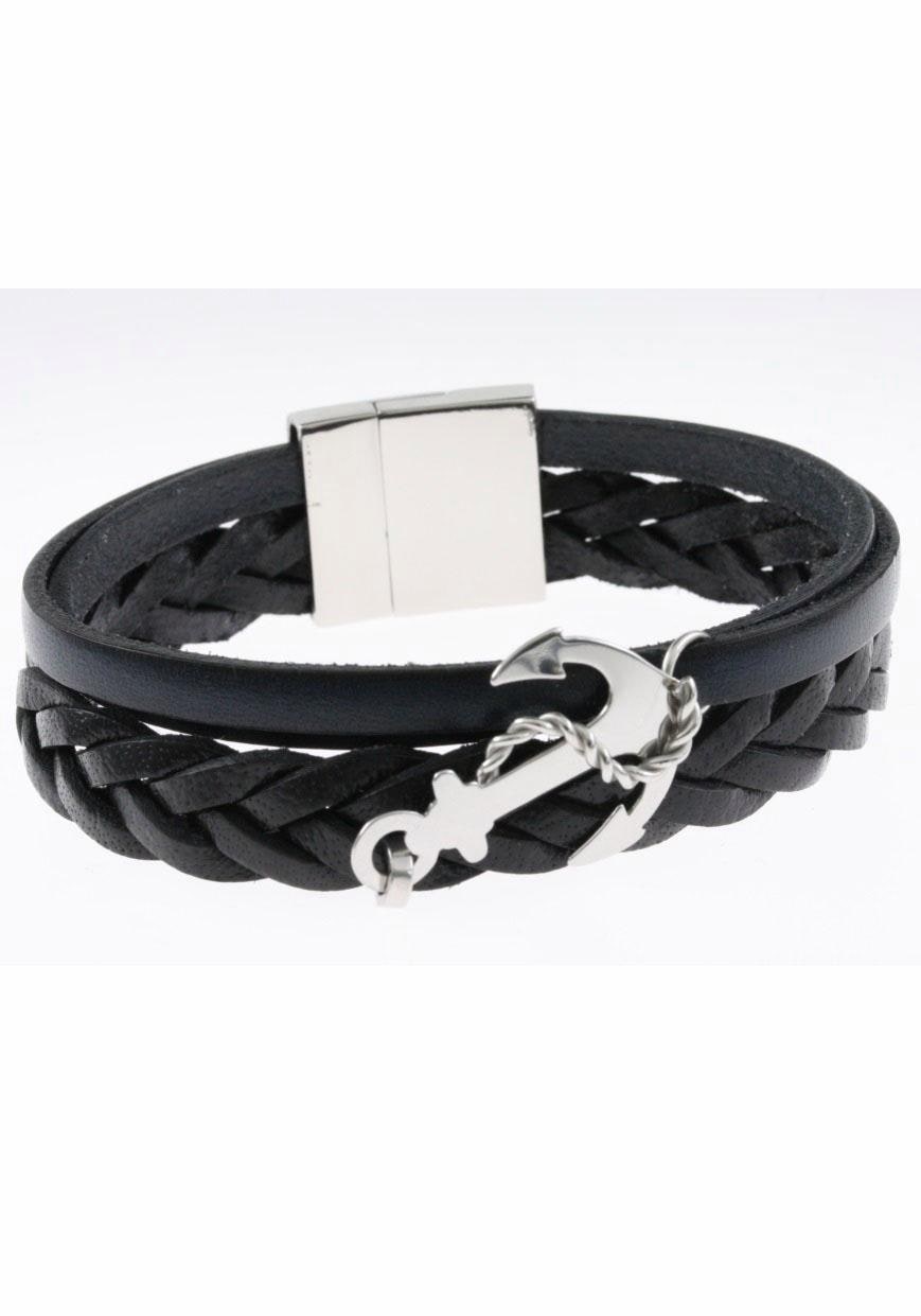 Firetti Lederarmband »Schmuck Geschenk, Maritim Anker mit Segeltau,  mehrreihig« ▷ kaufen | BAUR