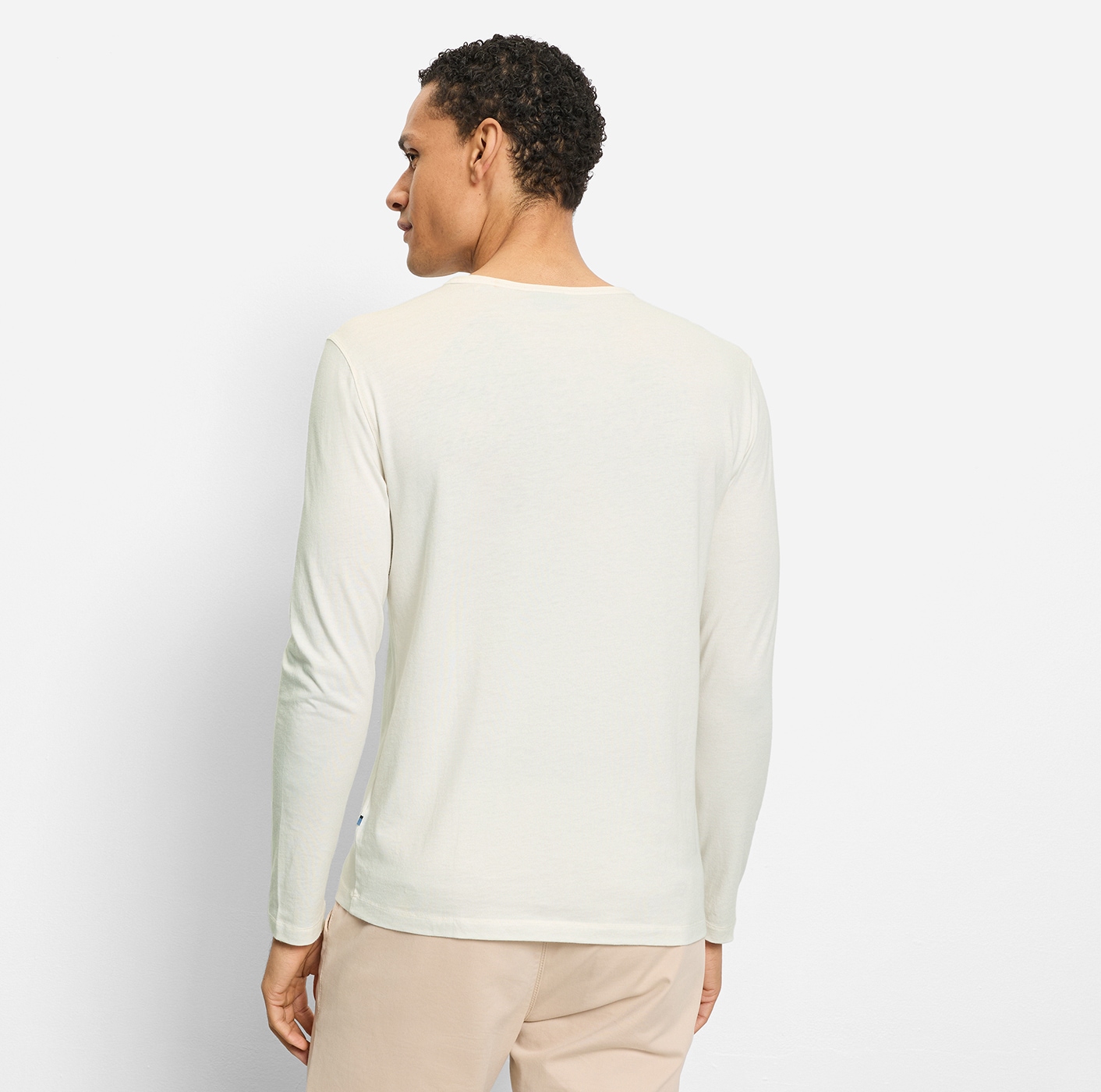 OLYMP Longsleeve Single Jersey, unifarben, regular fit, Rundhals, casual