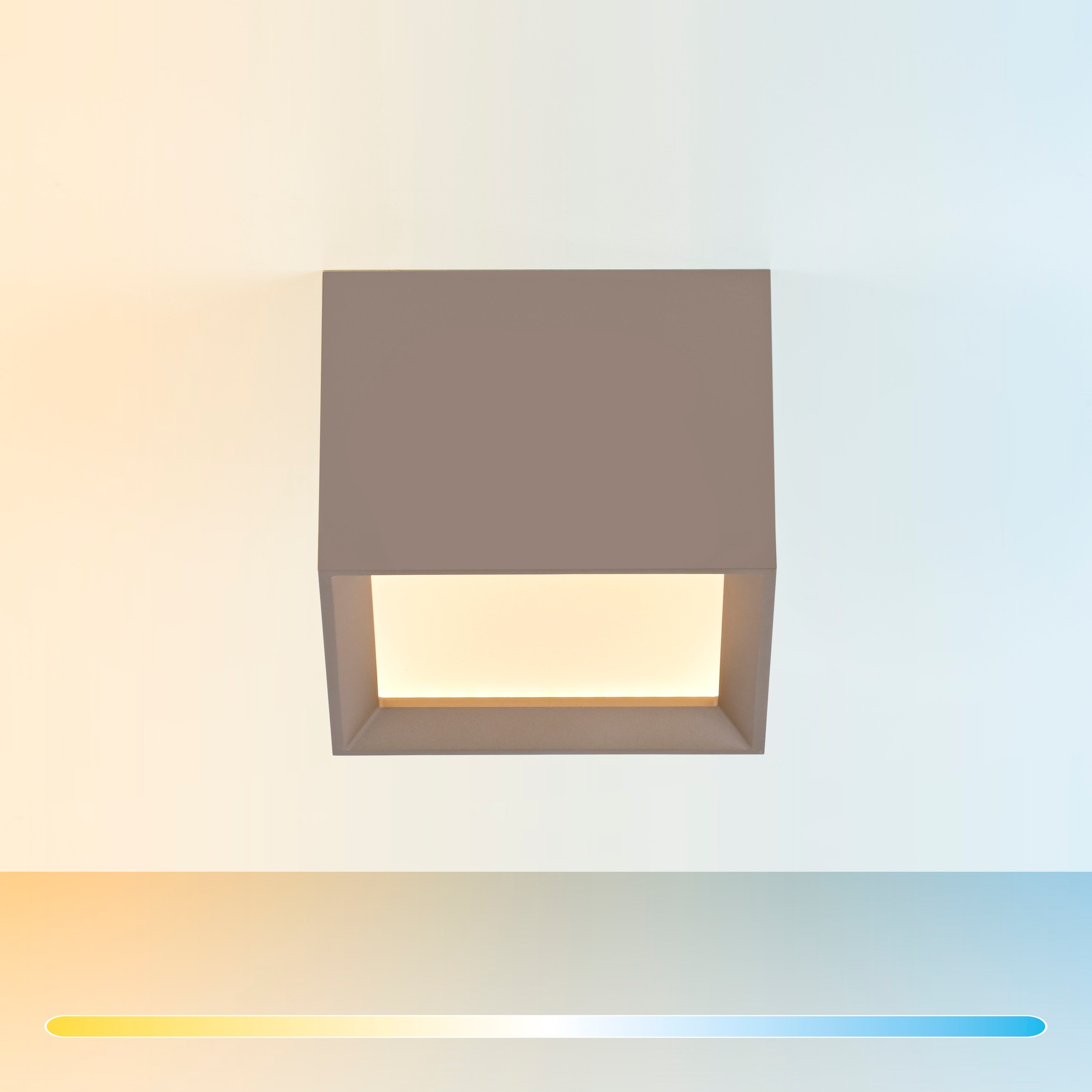 Neuhaus PURE LED Deckenleuchte »PURE Manhattan« LED-Board 1 Stk. warmweiß - kaltweiß Stufenloses dimmen per Funk-Fernbedienung, CCT, Multicolor