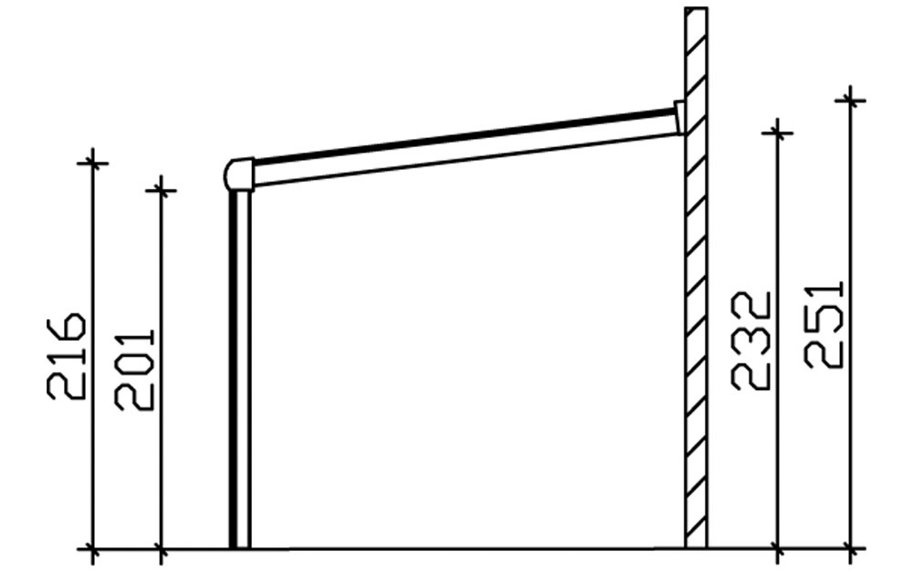 Skanholz Terrassendach »Monza«, Bedachung Verbund-Sicherheits-Glas, Aluminium