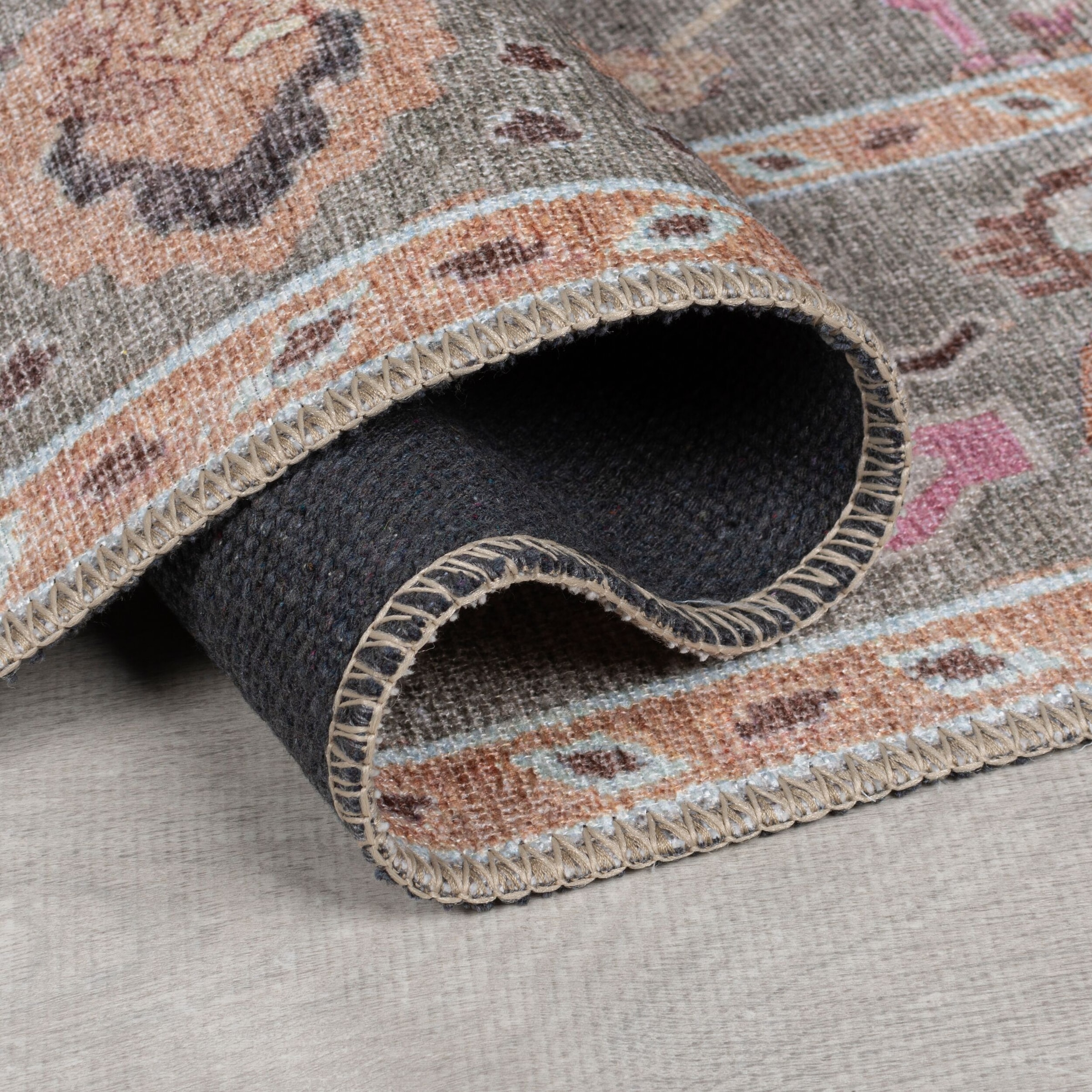 FLAIR RUGS Teppich »Una«, rechteckig, 4 mm Höhe, Waschbarer Traditioneller Teppich