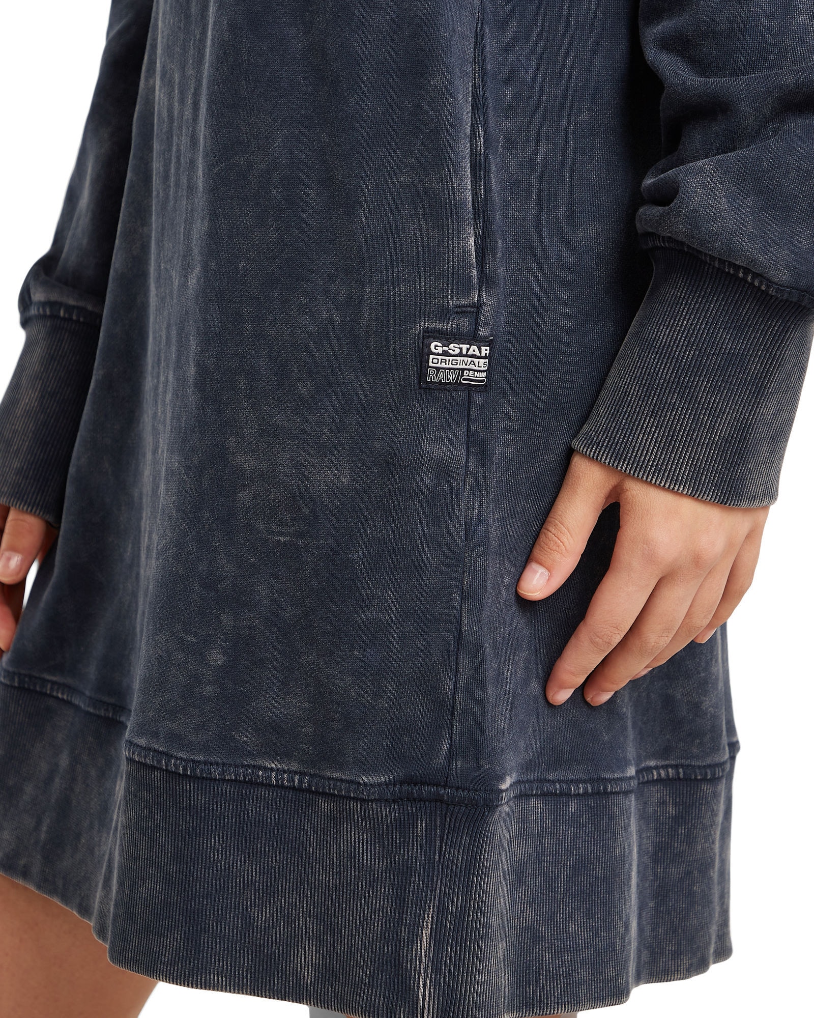 G-STAR Sweatkleid »Loose Overdyed Hooded Sweater Kleid«