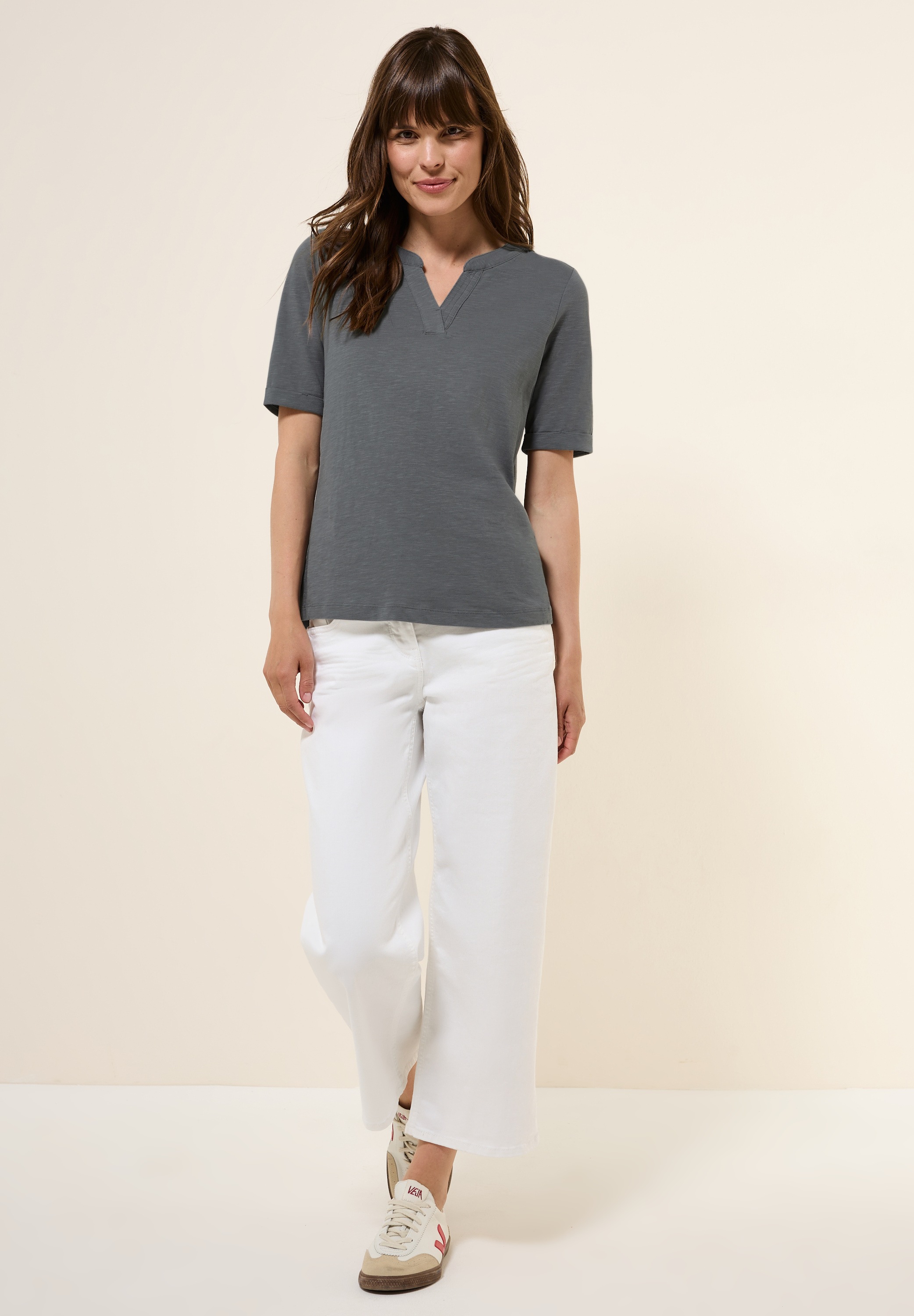 Thumbnail - Cecil T-Shirt aus reiner Baumwolle