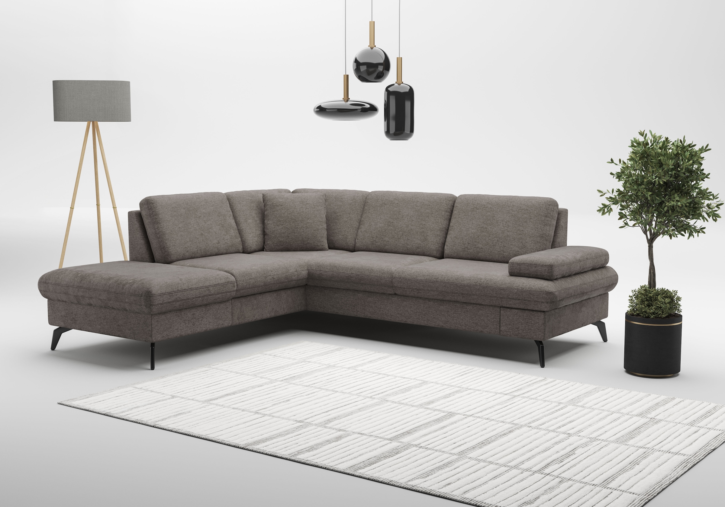 sit&more Ecksofa "Morris Jubi L-Form, B: 238 cm" mit Armteilfunktion & 1 Zi günstig online kaufen