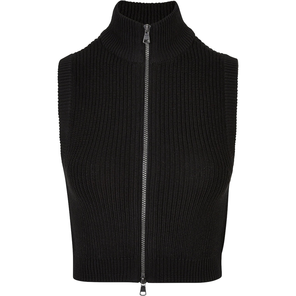 URBAN CLASSICS Steppweste »Urban Classics Damen Ladies Short Knit Vest«
