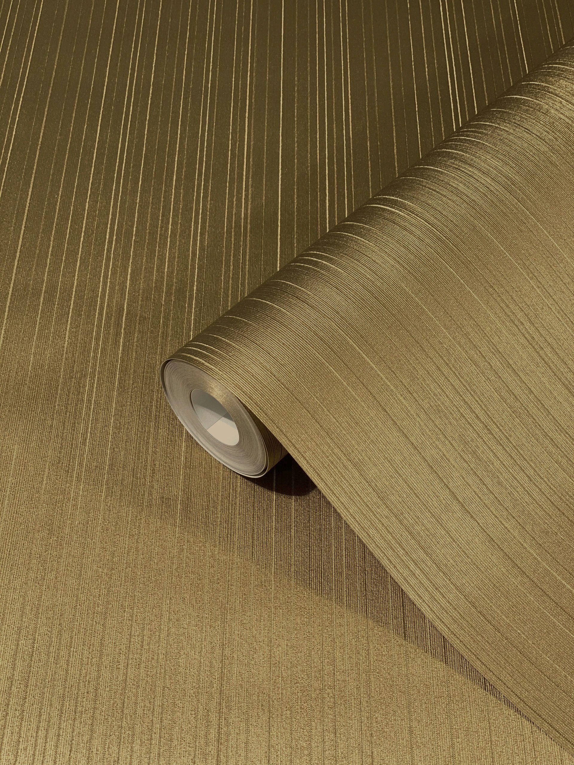 Glööckler Vliestapete Streifen | längsgestreift | schimmernd moderne Tapete für Wohnzimmer Schlafzimmer Küche