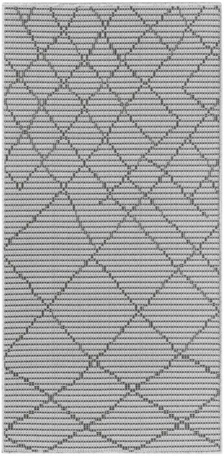 Outdoorteppich CARPET CITY "PALM3526", grau (anthrazit), B:80cm H:5mm L:150cm, Polypropylen, Teppiche, Outdoorteppich, Wetterfest & UV-beständig, für Balkon, Terrasse, Küche, flach gewebt 2