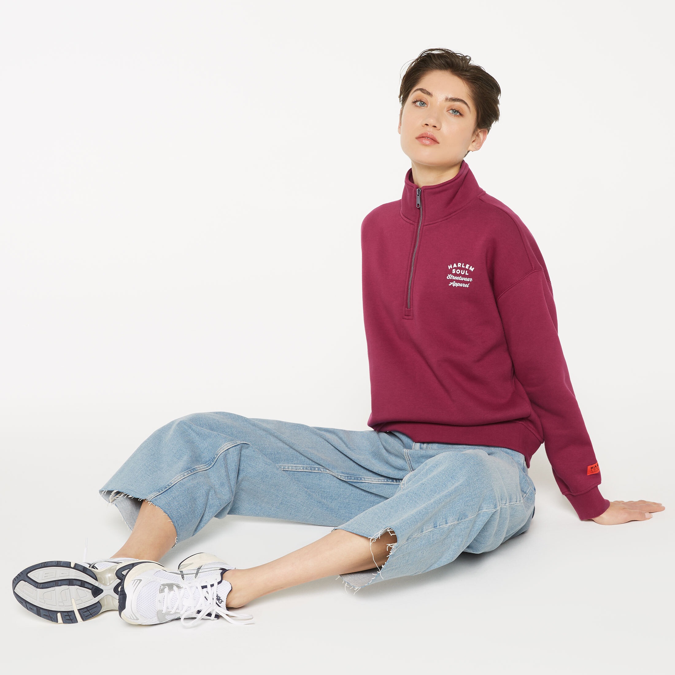 Harlem Soul Sweater, mit überschnittenen Schultern
