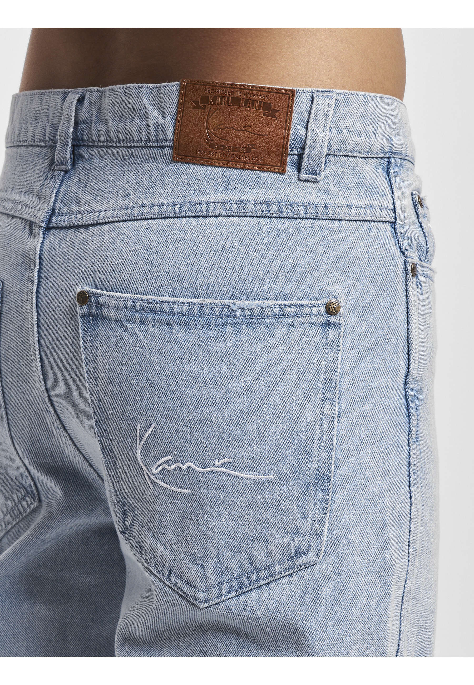 Karl Kani Bequeme Jeans »Karl Kani Herren KK OG Distressed Cross Baggy Five Pocket Denim«