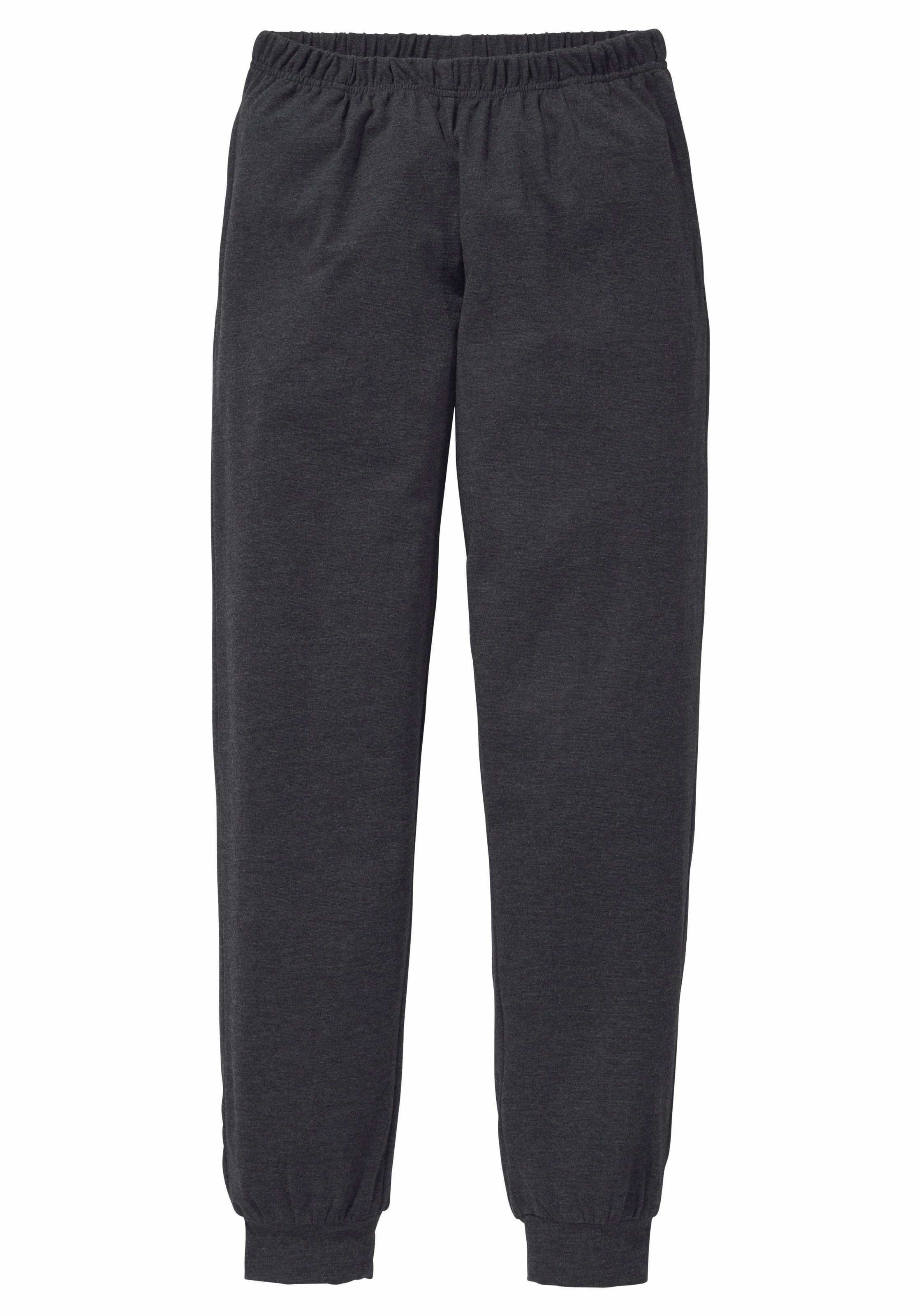 Vivance Pyjama, (2 tlg., 1 Stück), Schlafanzug in langer Form mit Cat Print