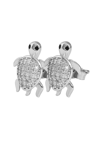 Adelia´s Paar Ohrstecker »Ohrstecker Schildkröte aus 925 Silber mit Zirkonia« kaufen