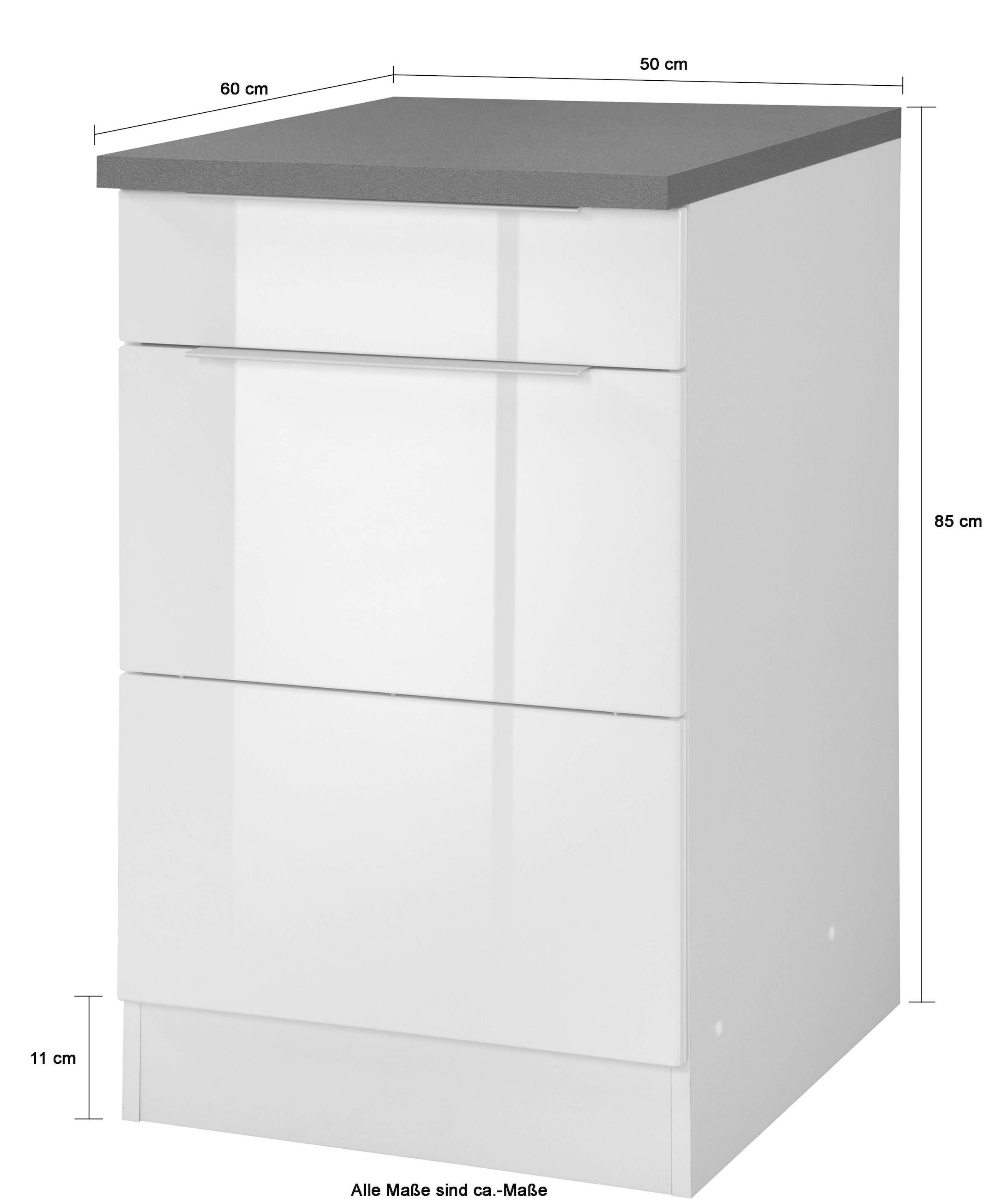 KOCHSTATION Unterschrank »KS-Brindisi« 50 cm breit