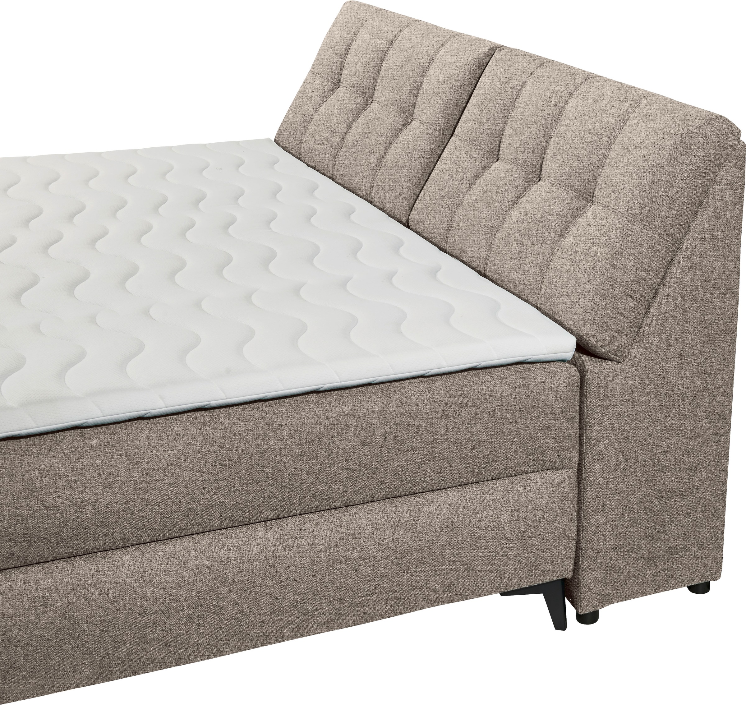 ED EXCITING DESIGN Boxbett »Atlantis«, mit Bettkasten und Stauraum im Kopfteil