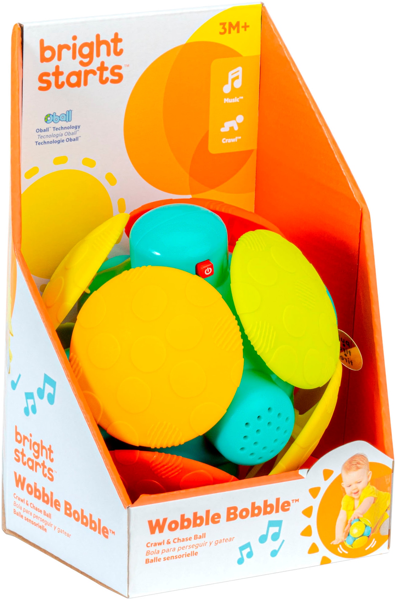 Bright Starts Greifspielzeug »Wobble Bobble™ Crawl & Chase Ball«