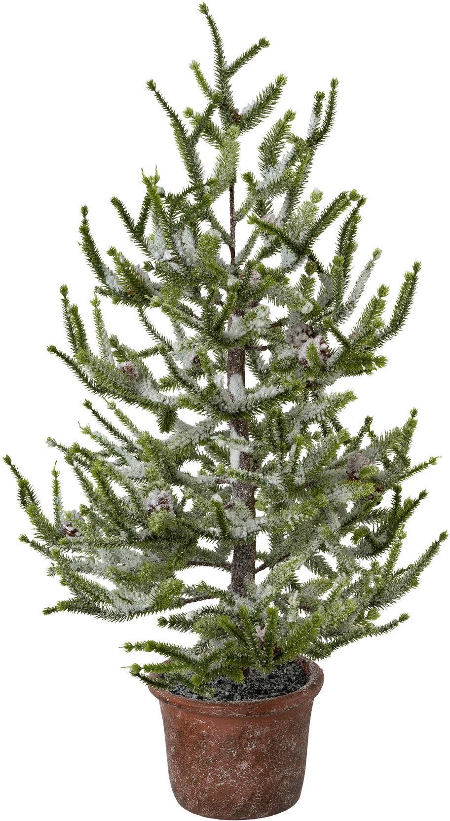 my home Künstlicher Weihnachtsbaum "Weihnachtsdeko, künstlicher Christbaum, Tannenbaum", Fichte mit Schnee