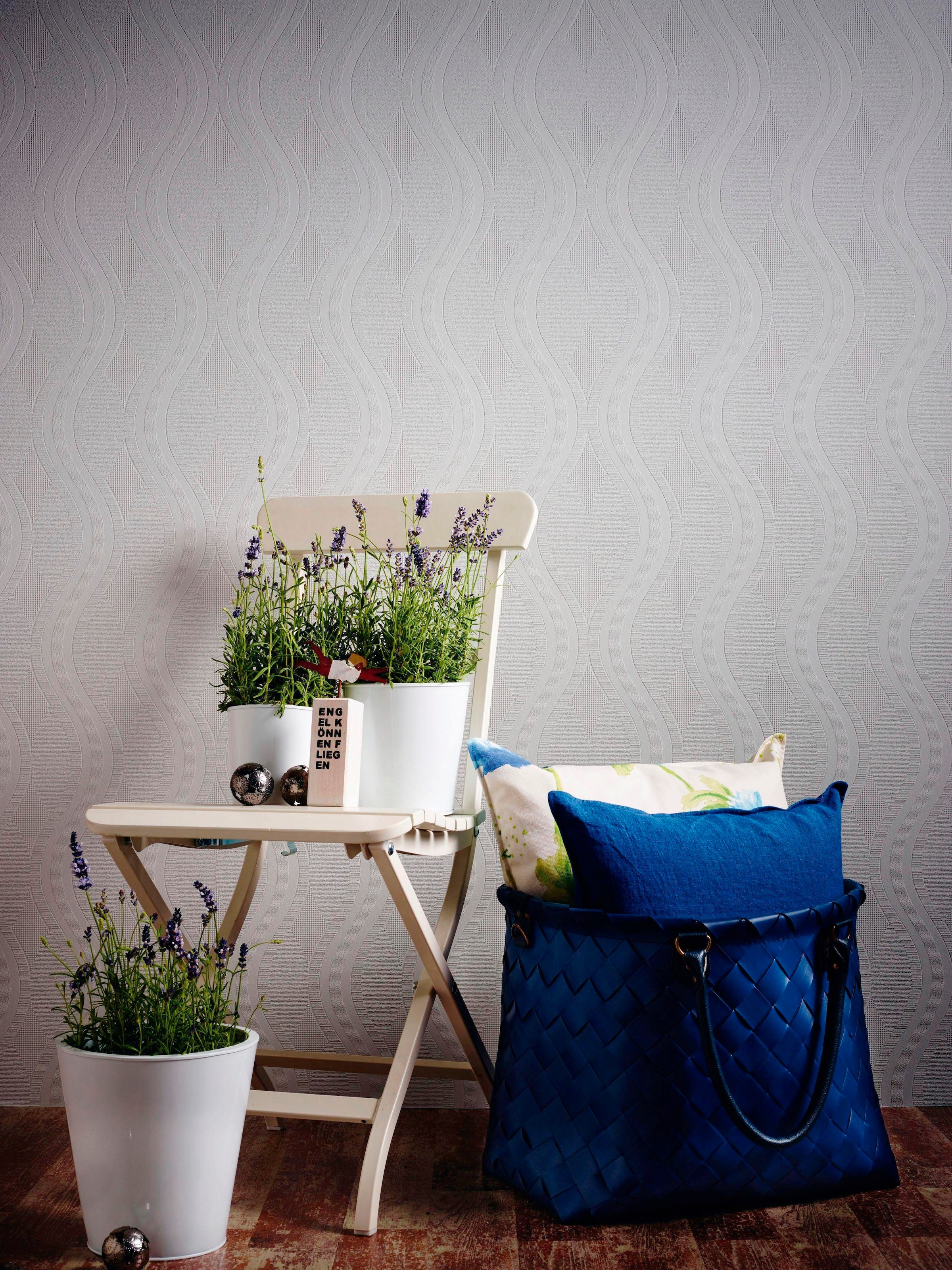 A.S. Création Vliestapete »Meistervlies« einfarbig | uni | unifarben strukturiert Struktur Tapete einfarbig Überstreichbar Tapeten Wohnzimmer Flur Optik