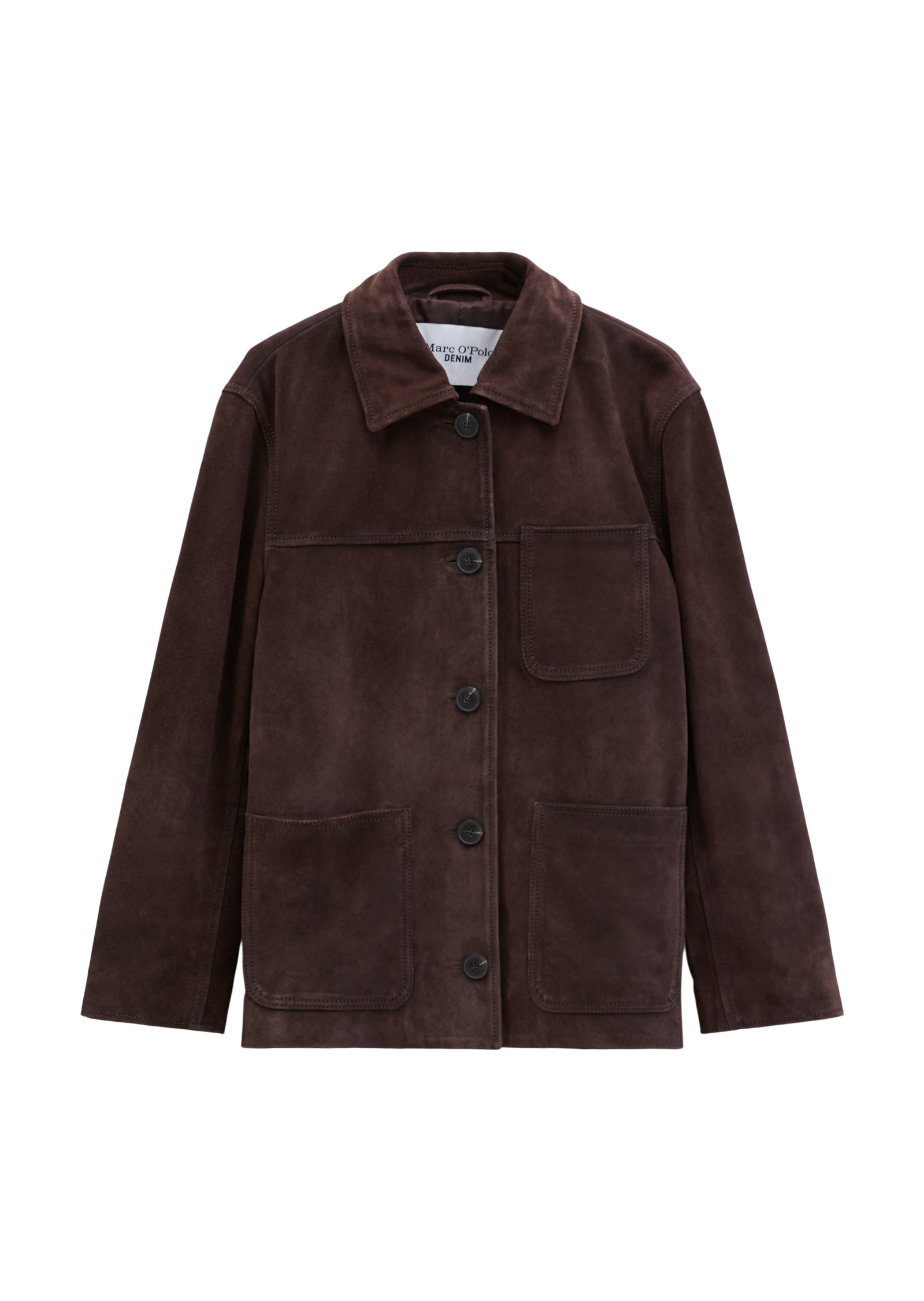 Marc O'Polo DENIM Lederjacke »aus hochwertigem Rinderspaltleder«