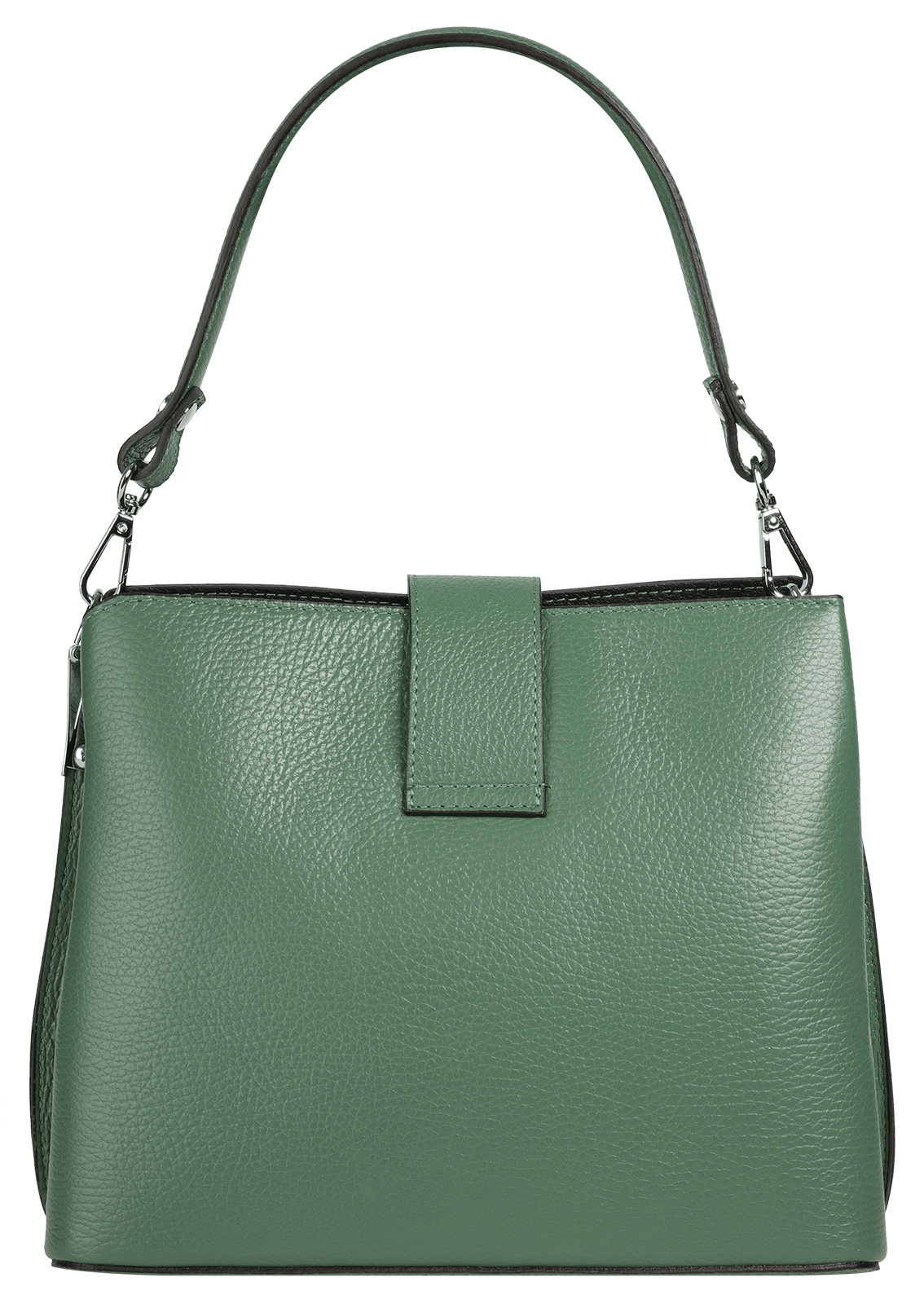 Cluty Umhängetasche, echt Leder, Made in Italy