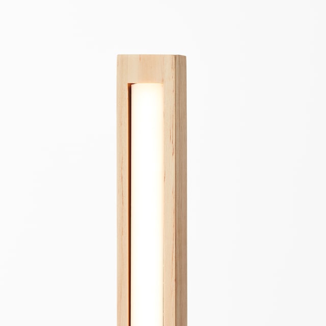 Brilliant LED Stehlampe »Arion«, aus Holz, 120 cm Höhe, 1400 lm, 3000 K,  Metallfuß | BAUR