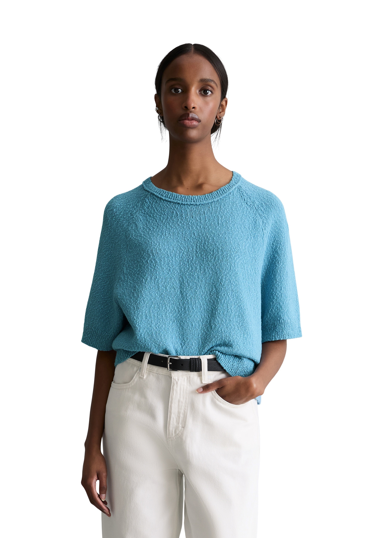 Marc OPolo DENIM Strickpullover "aus Cotton Slub Garn"
