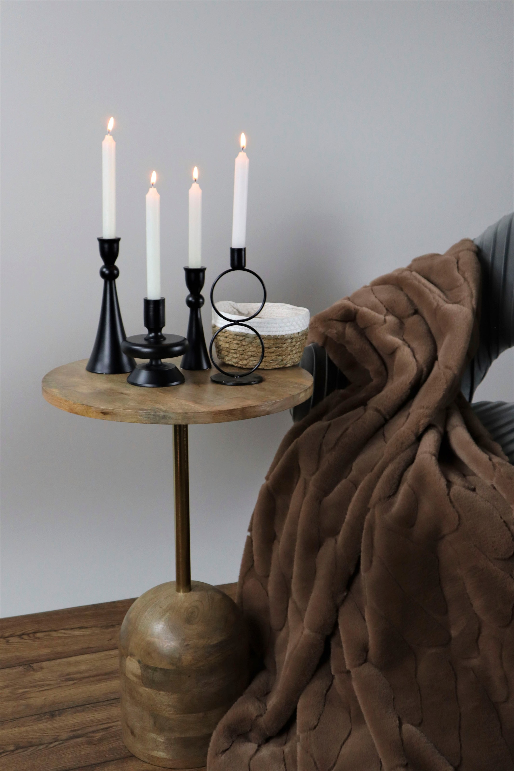 AM Design Kerzenständer »aus Aluminium« Stabkerzenhalter