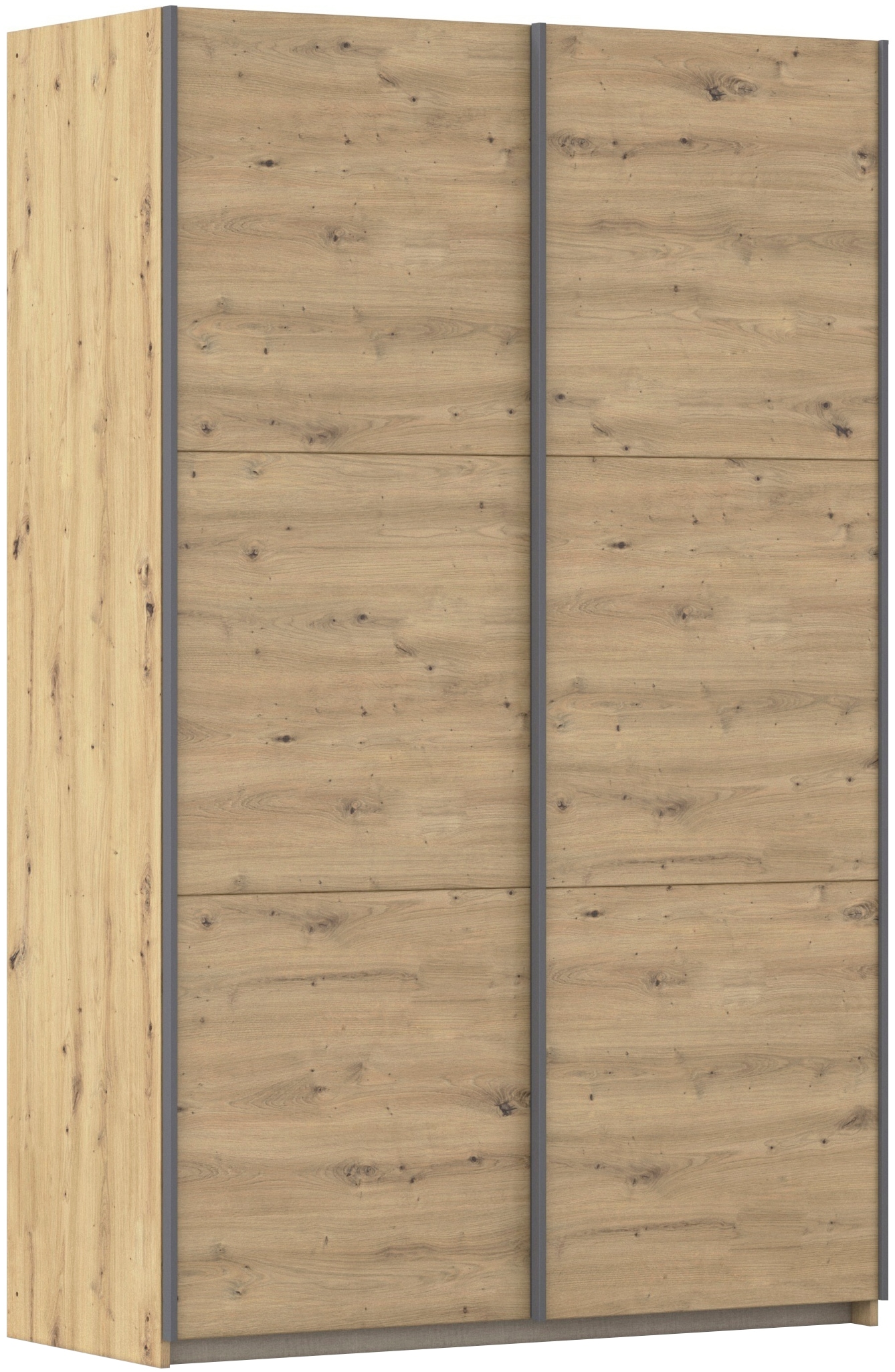 rauch Schwebetürenschrank "Kleiderschrank Drehtürenschrank Schrank Garderobe KRONACH" in 3 Ausstattungen BASIC/CLASSIC/PREMIUM, Breiten 131/175/218/261 cm, optional ohne, mit 1 oder 2 Spiegel, viel Stauraum MADE IN GERMANY