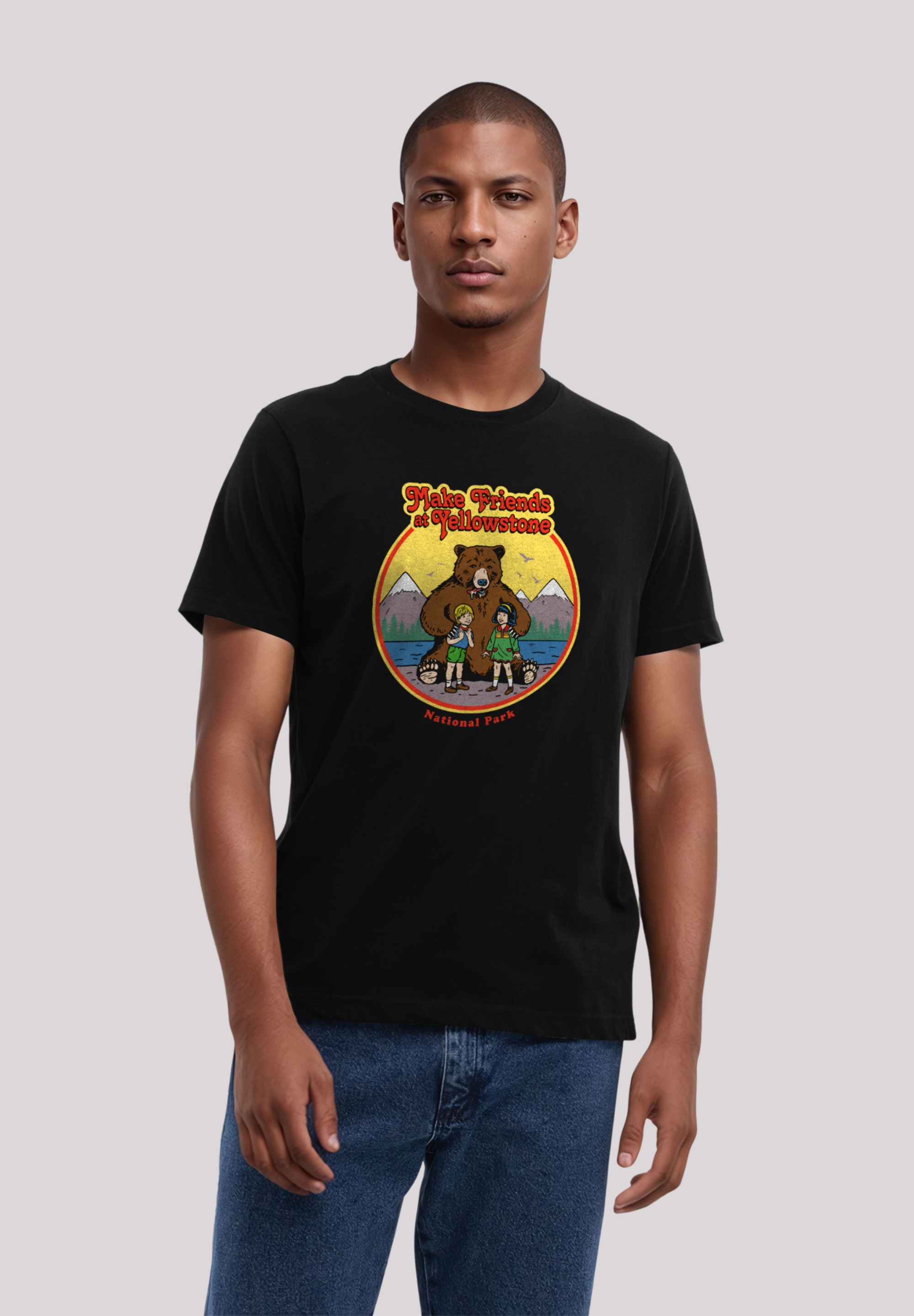 F4NT4STIC T-Shirt "US National Parks Make Friends At Yellowstone", Premium günstig online kaufen