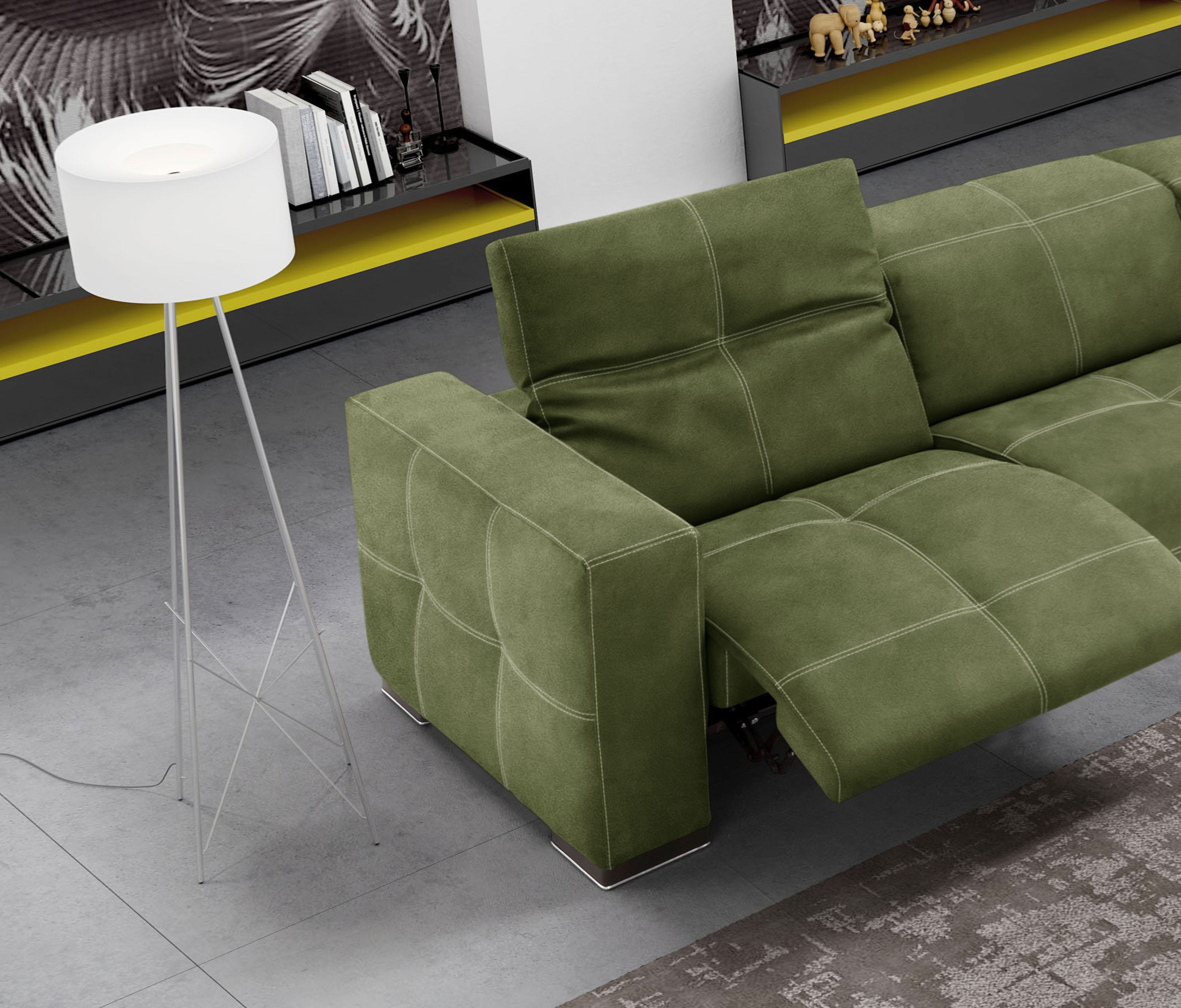 Thumbnail - Egoitaliano Ecksofa "Sauvanne, Designsofa der Extraklasse, elegant und bequem" wahlweise mit elektrischer Relaxfunktion,...