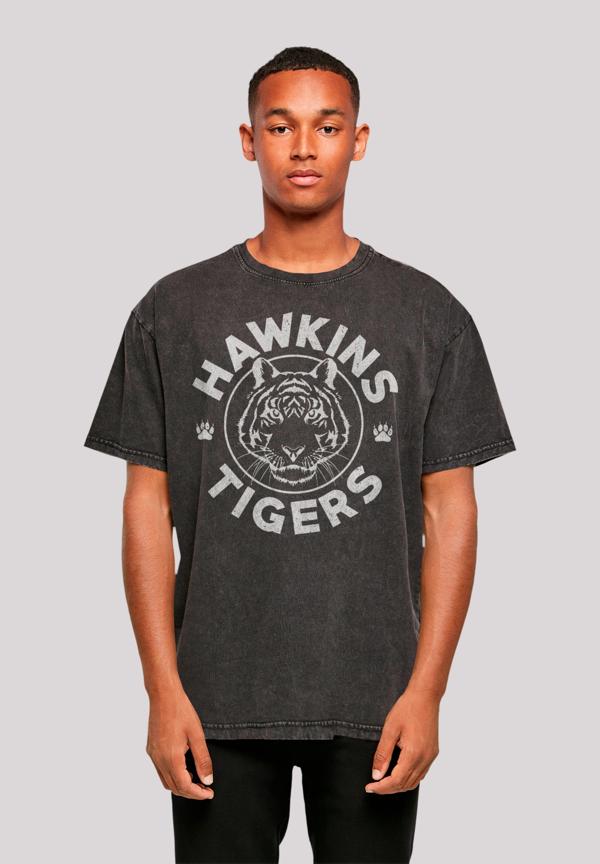 T-Shirt »Stranger Things Hawkins Grey Tiger Netflix«, Premium Qualität