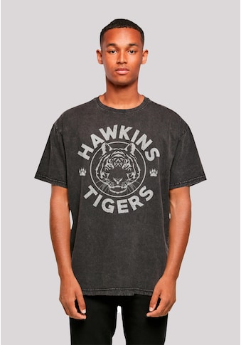 T-Shirt »Stranger Things Hawkins Grey Tiger Netflix TV Series«