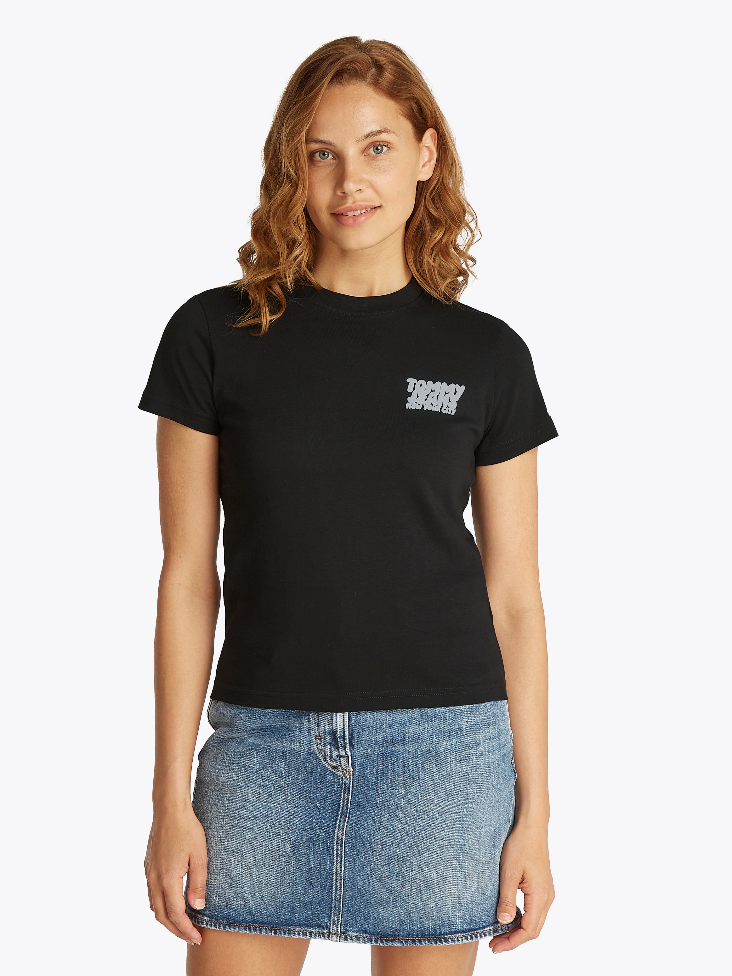 Tommy Jeans T-Shirt "TJW REG TJ BUBBLE TEE", mit Logodruck günstig online kaufen