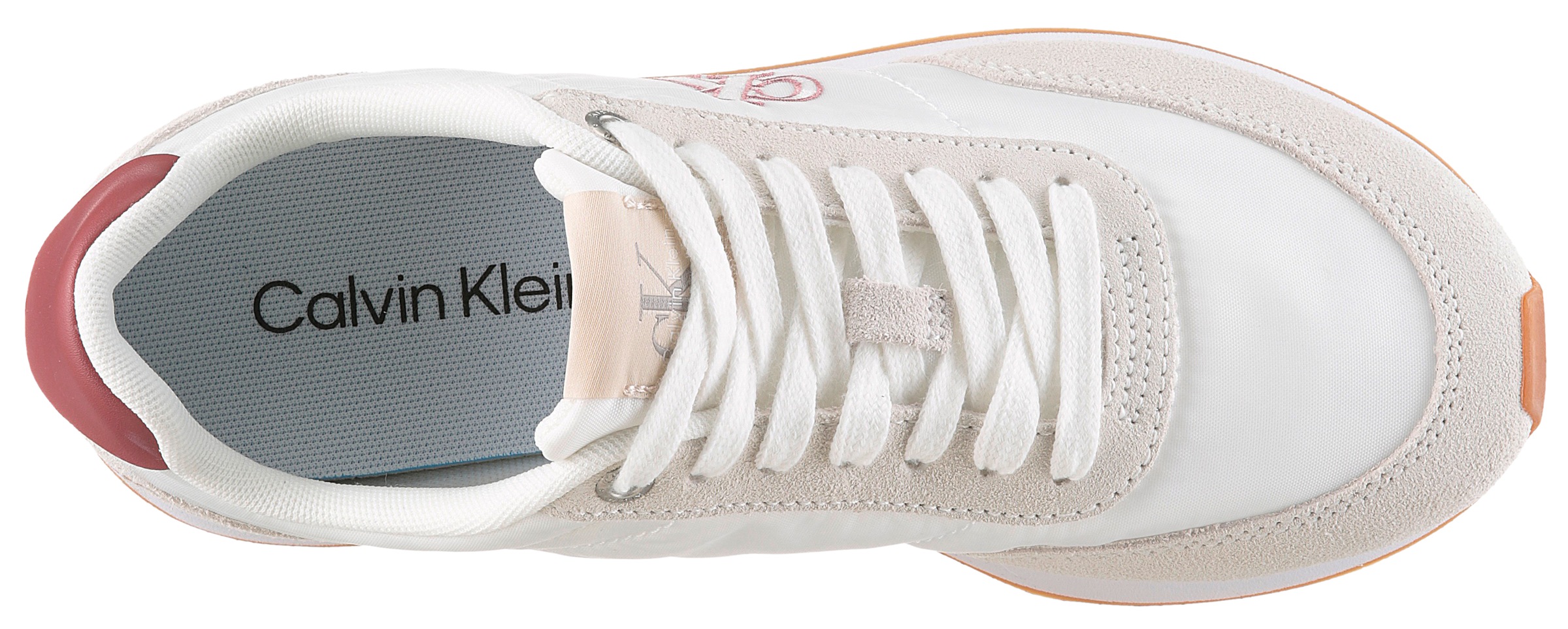 Thumbnail - Calvin Klein Keilsneaker "RETRO RUNNER ESS MIX MAT" Schnürschuh, Halbschuh, Freizeitschuh mit leichter Laufsohle