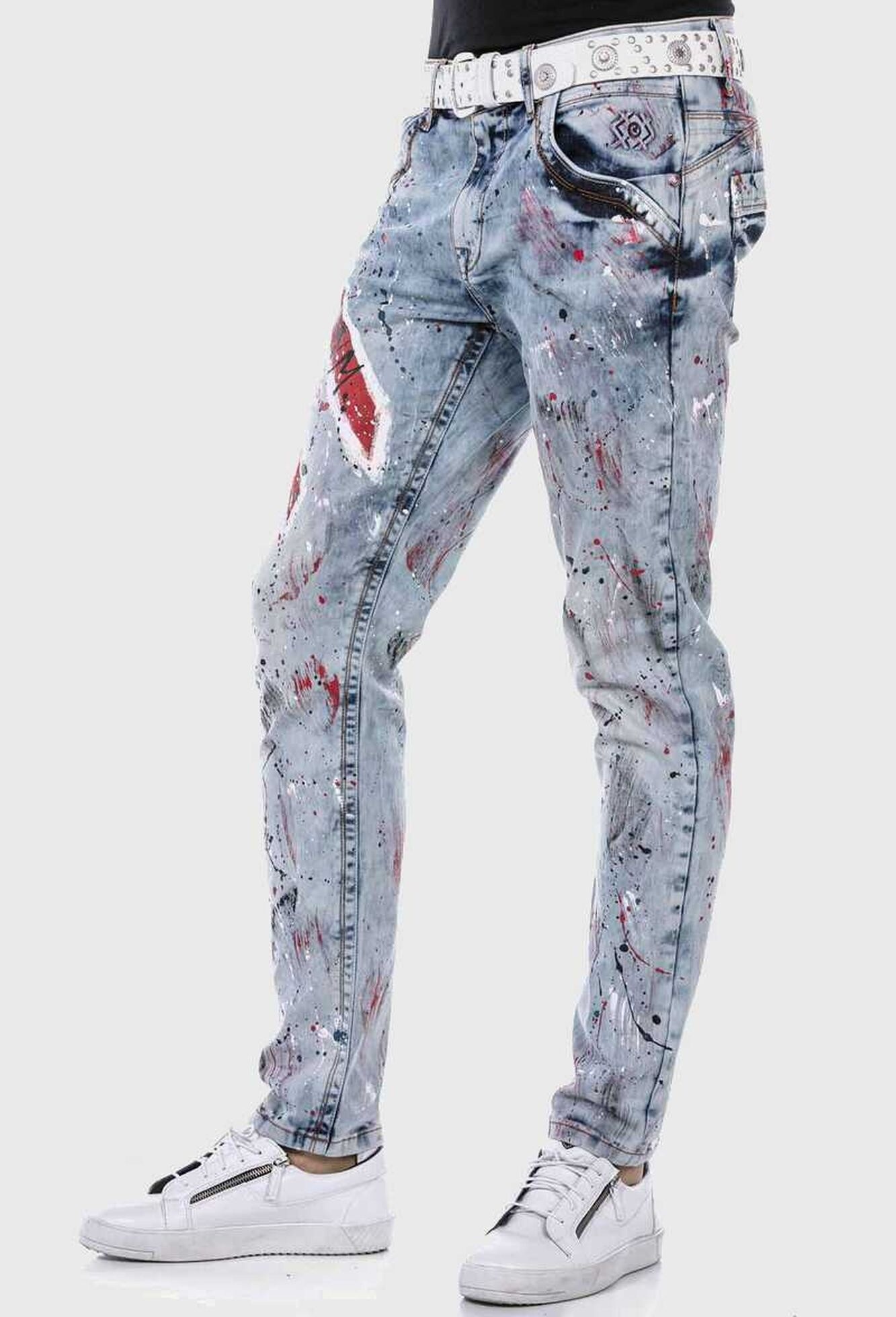 Cipo & Baxx 5-Pocket-Jeans »Cipo & Baxx Jeans« mit coolem Print