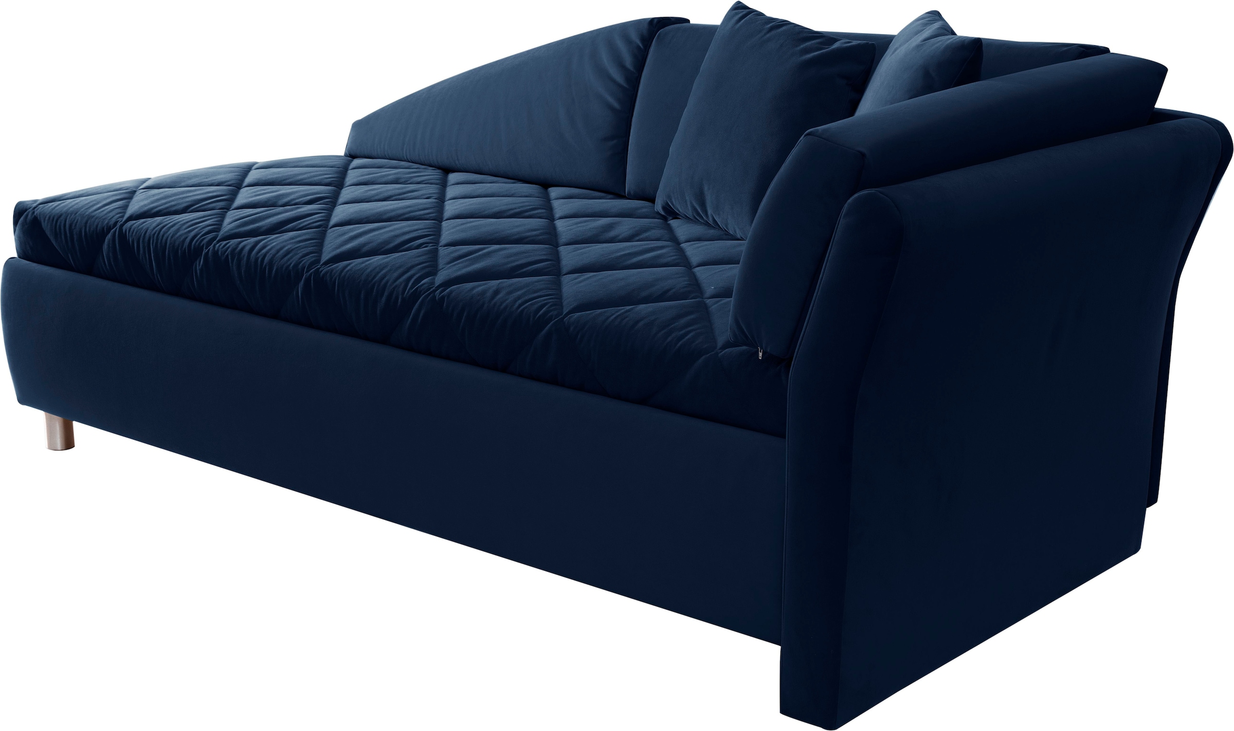 alina Schlafsofa »Lindsay«, Bettkasten, Zierkissen-Set aus: 2 Stk. 40x40cm, 1 Stk. 30x30cm