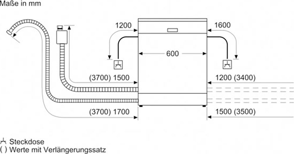 NEFF vollintegrierbarer Geschirrspüler »S157ZCX01E«, N 70, S157ZCX01E, 14 Maßgedecke, Time Light: auf den Boden projizierte Restlaufzeit