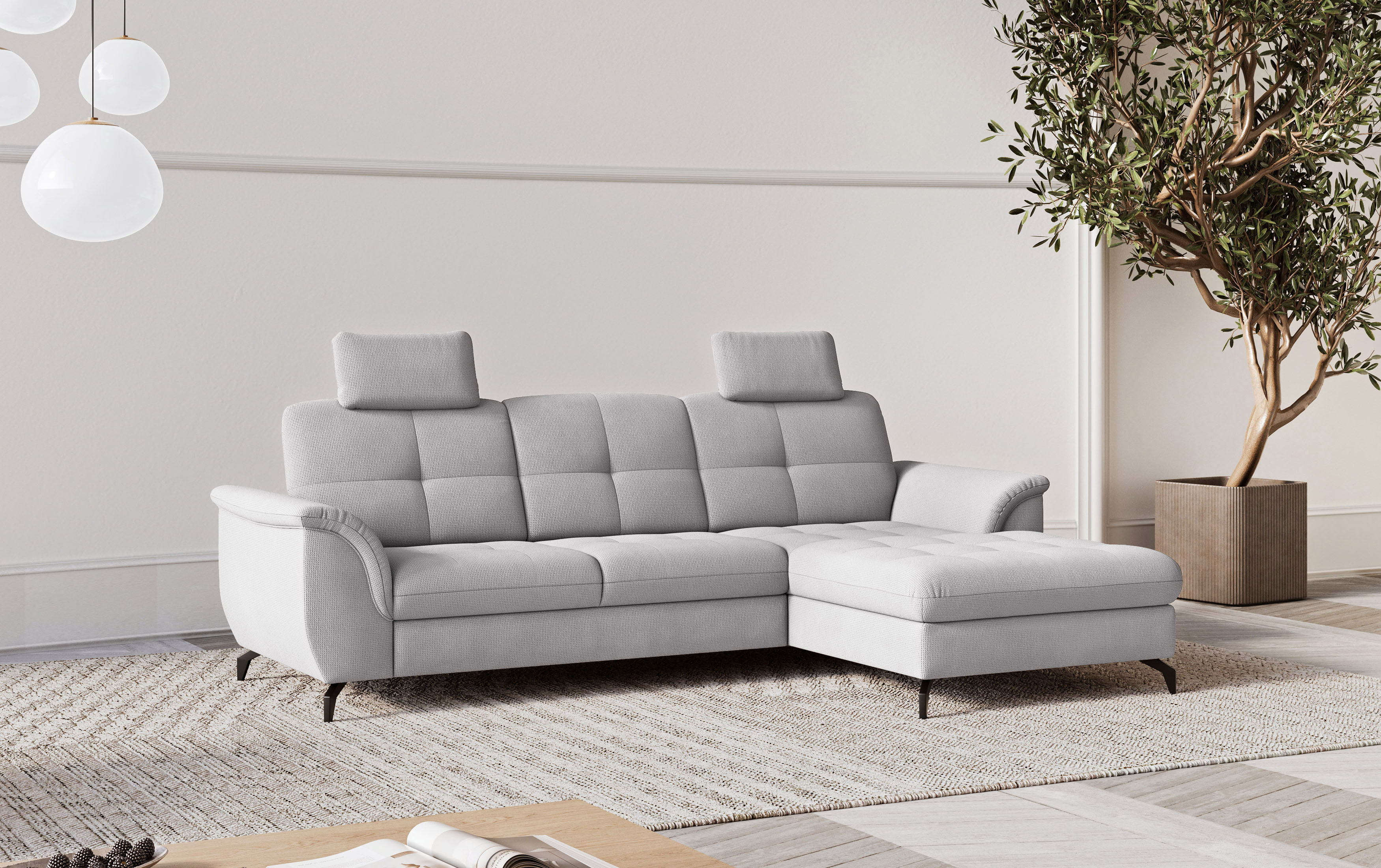 sit&more Ecksofa "Zora" wahlweise mit Schlaffunktion und Bettkasten