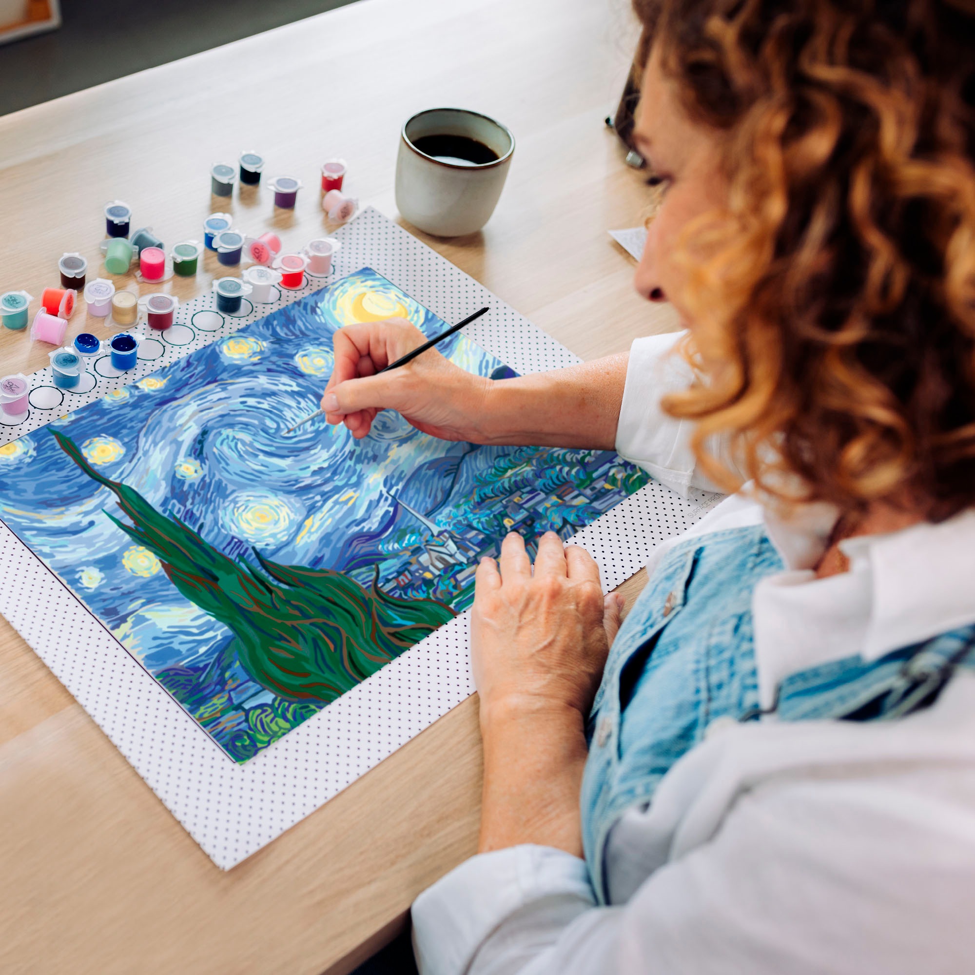 Ravensburger Malen nach Zahlen »CreArt, Leinwand ART Collection: Sternennacht (Van Gogh)«, Made in Europe