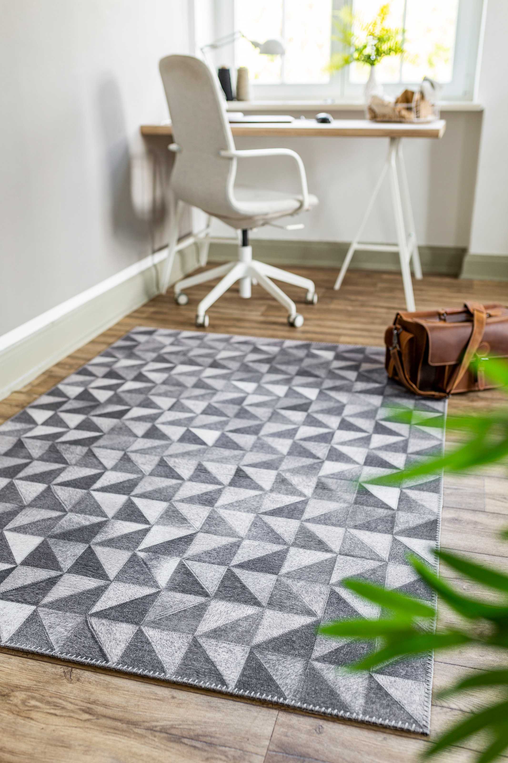 LUXOR living Teppich »San Puebla« rechteckig 7 mm Höhe bedruckter Kurzflor, modernes geometrisches Design