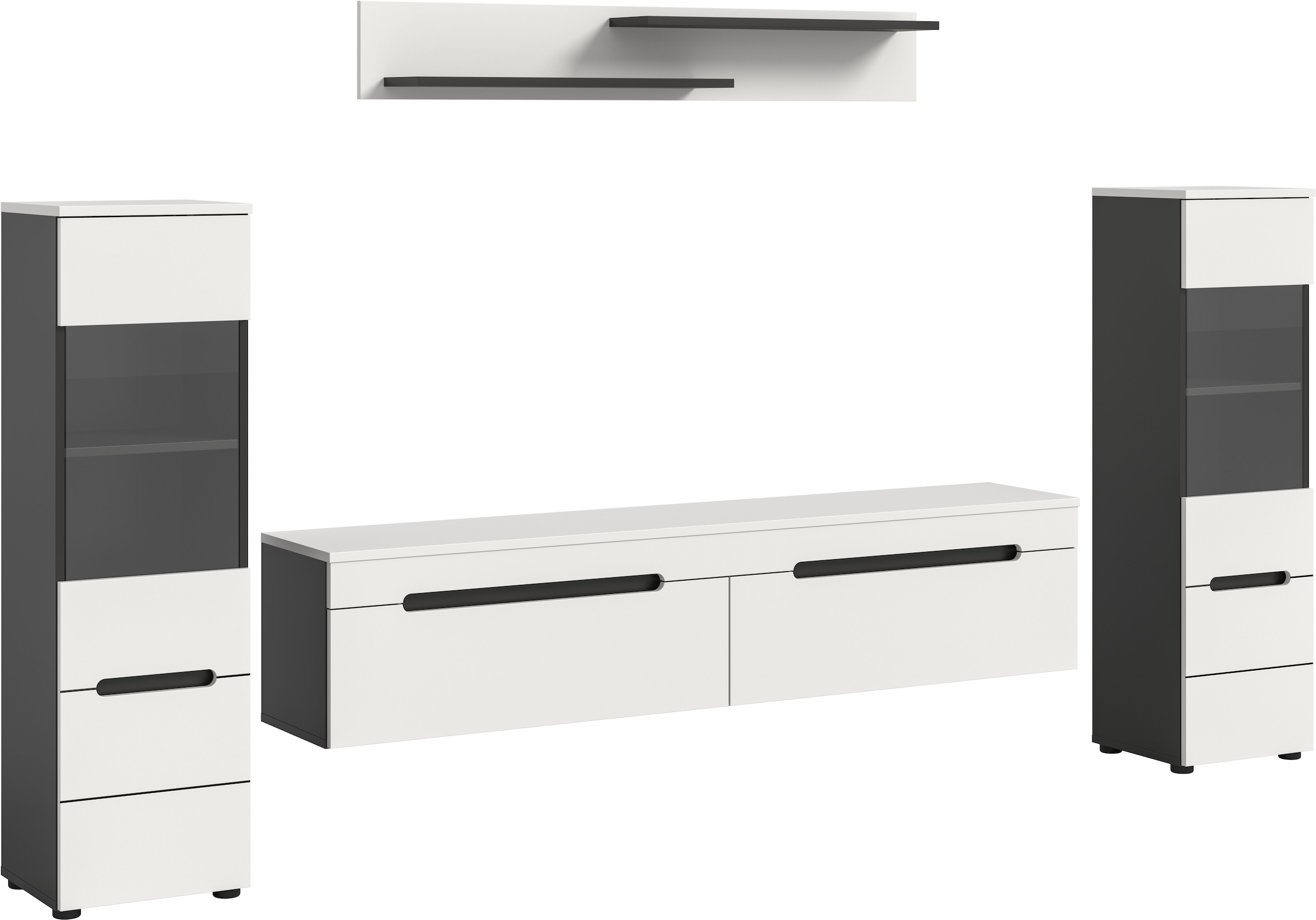 INOSIGN Wohnwand "REHAT, TOPSELLER, 4-teilig, wahlweise stehend und hängend günstig online kaufen