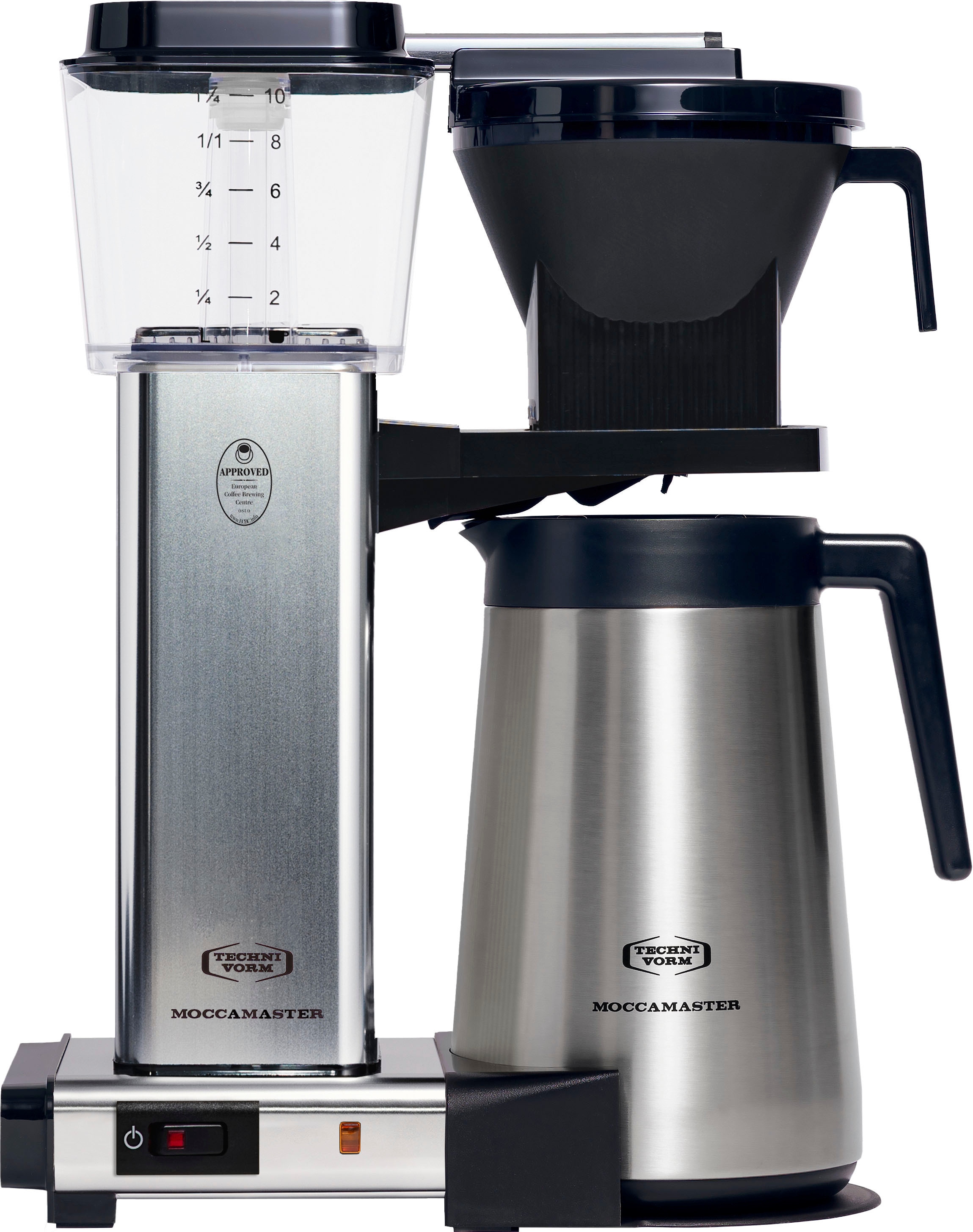Moccamaster Filterkaffeemaschine »mit Thermoskanne Raten polished«, Kaffeekanne, 1,25 Papierfilter, 1x4 l KBGT | 741 per BAUR
