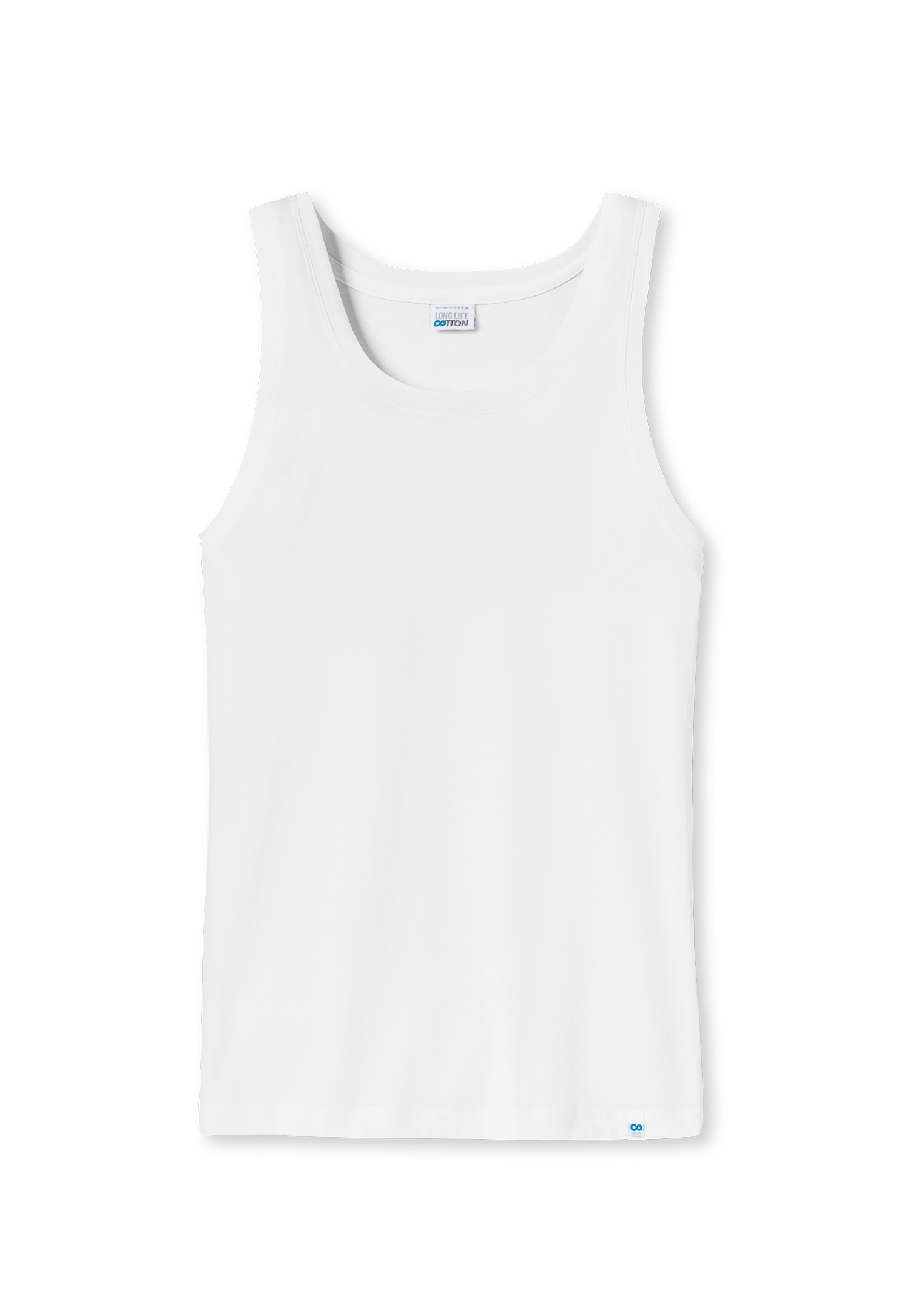 Schiesser Unterhemd »Long Life Rib« mit Rundhalsausschnitt, Cotton-Mix