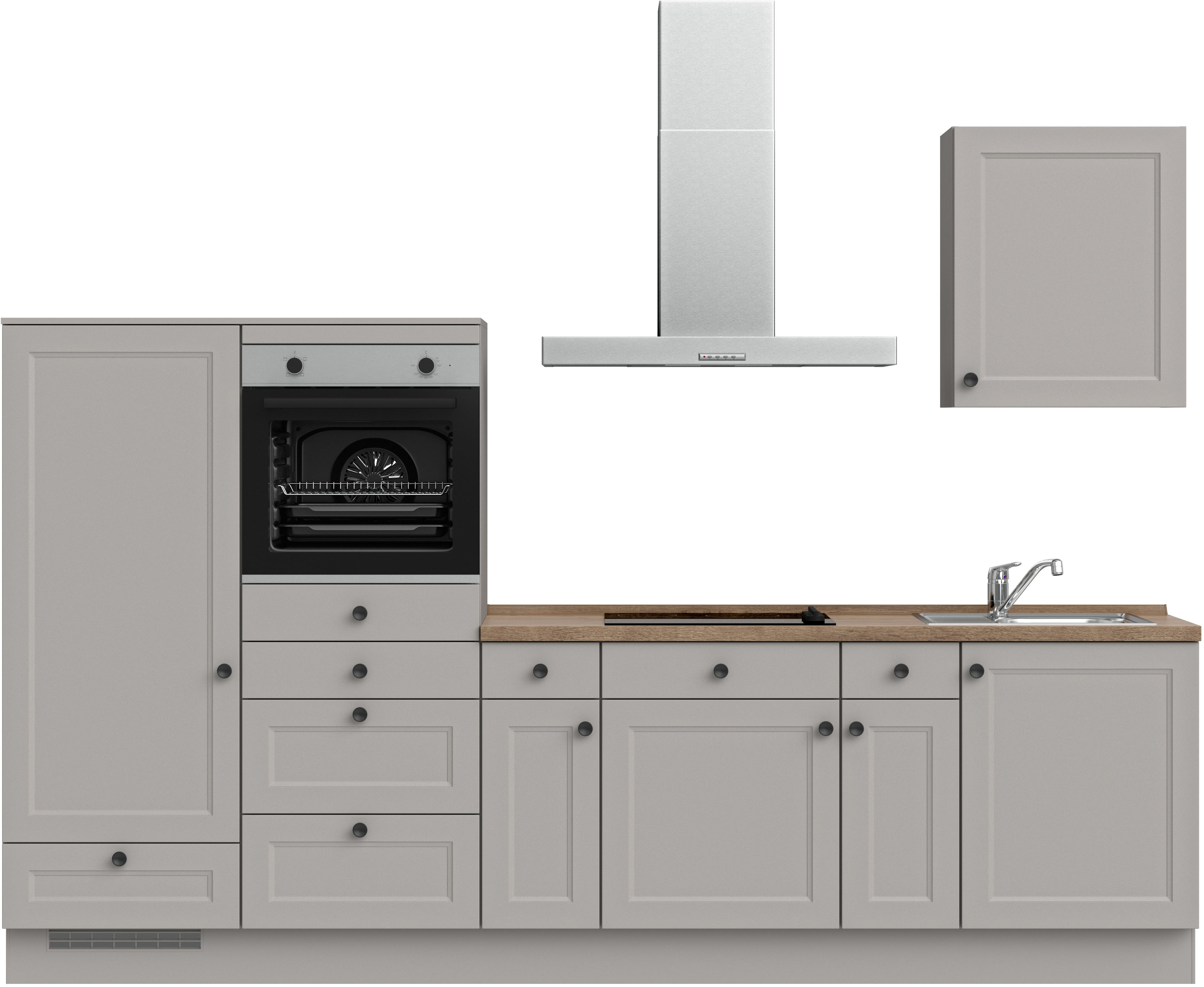 nobilia 1100000002199 ""Cascada I", NEU: individuell anpassbar mit gratis Profi-Beratung" vormontiert, Breite 300 cm, Ausrichtung wählbar, wahlw. mit E-Geräten