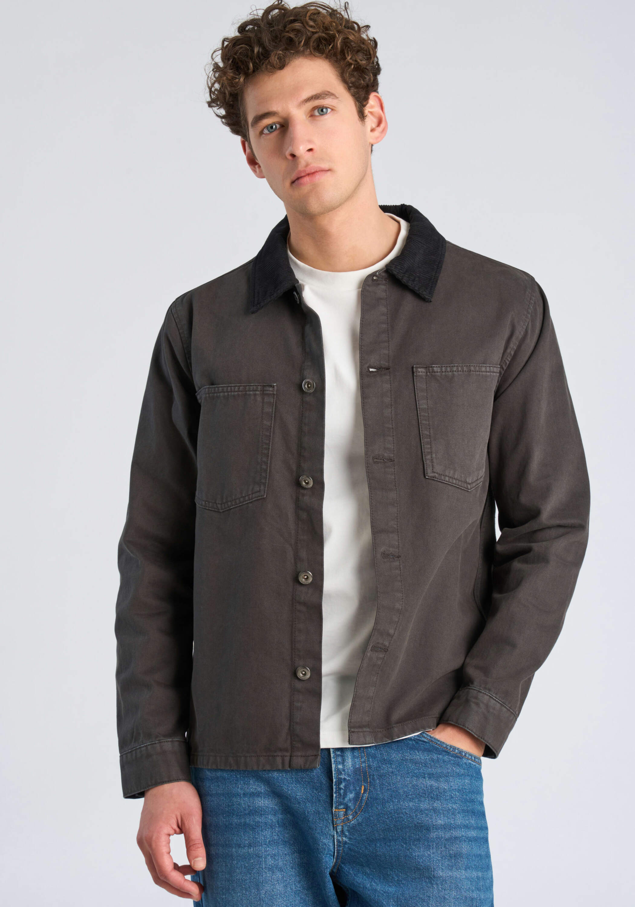LINDBERGH Outdoorhemd "Hemdjacke Modern Fit, Cropped"